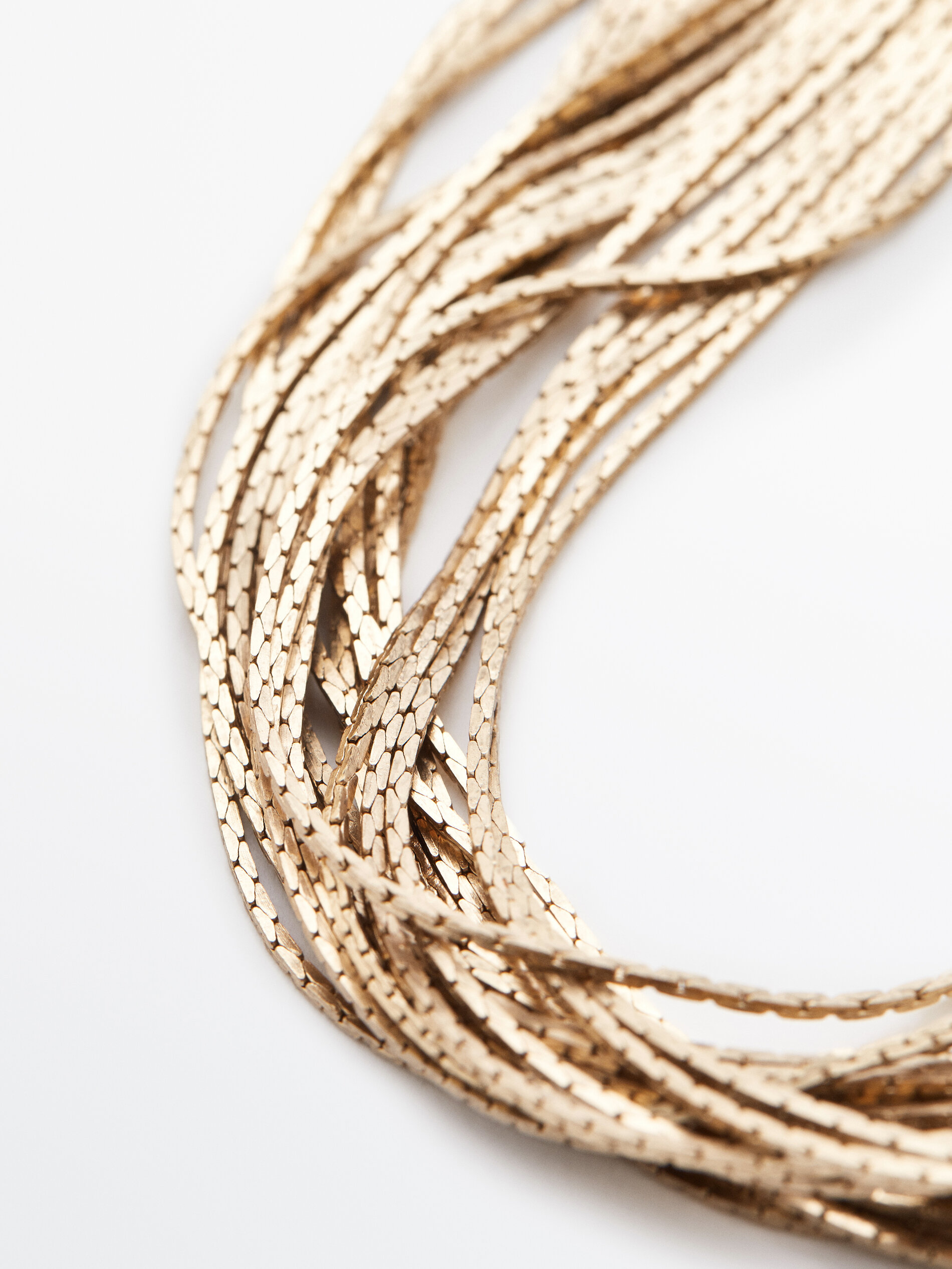 Pulsera cascada mini cadena baño oro - ORO