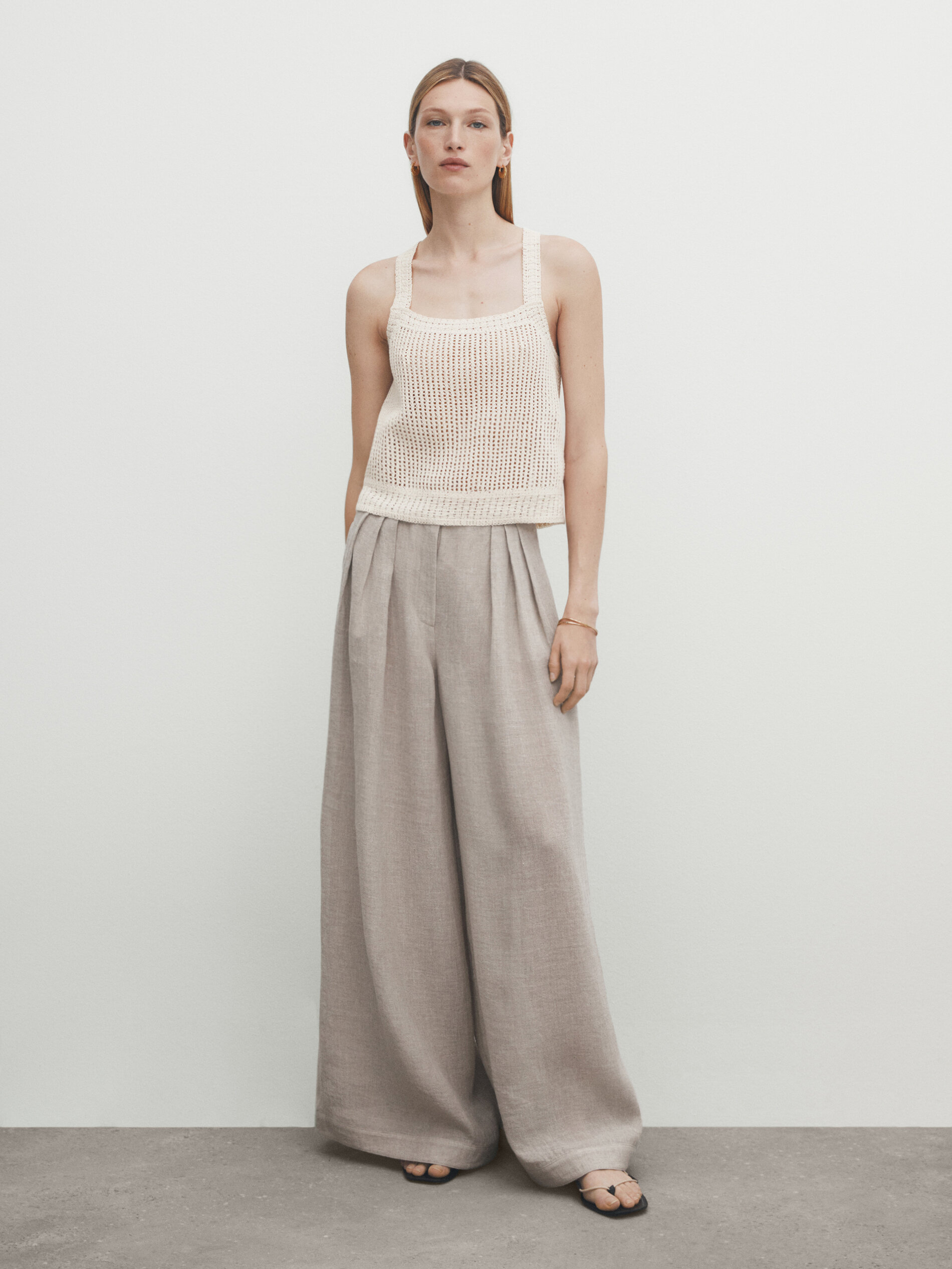 Top crochet espalda cruzada - CRUDO