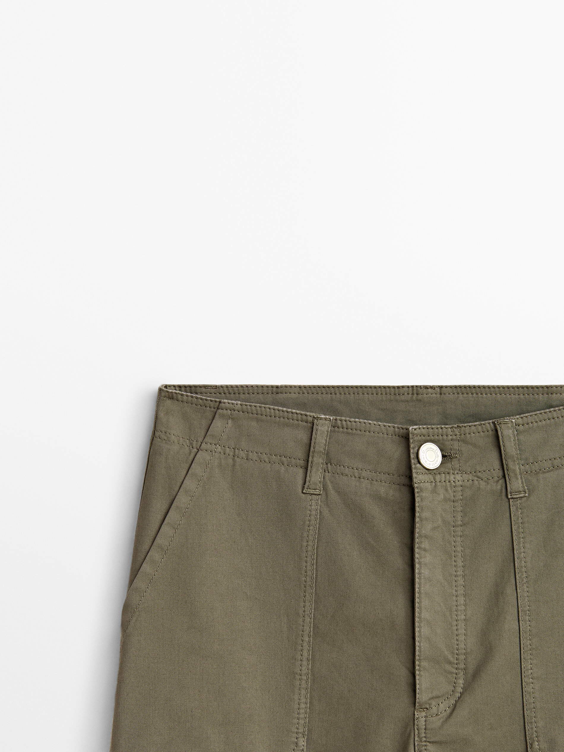 Pantalón cargo mezcla algodón - KAKI