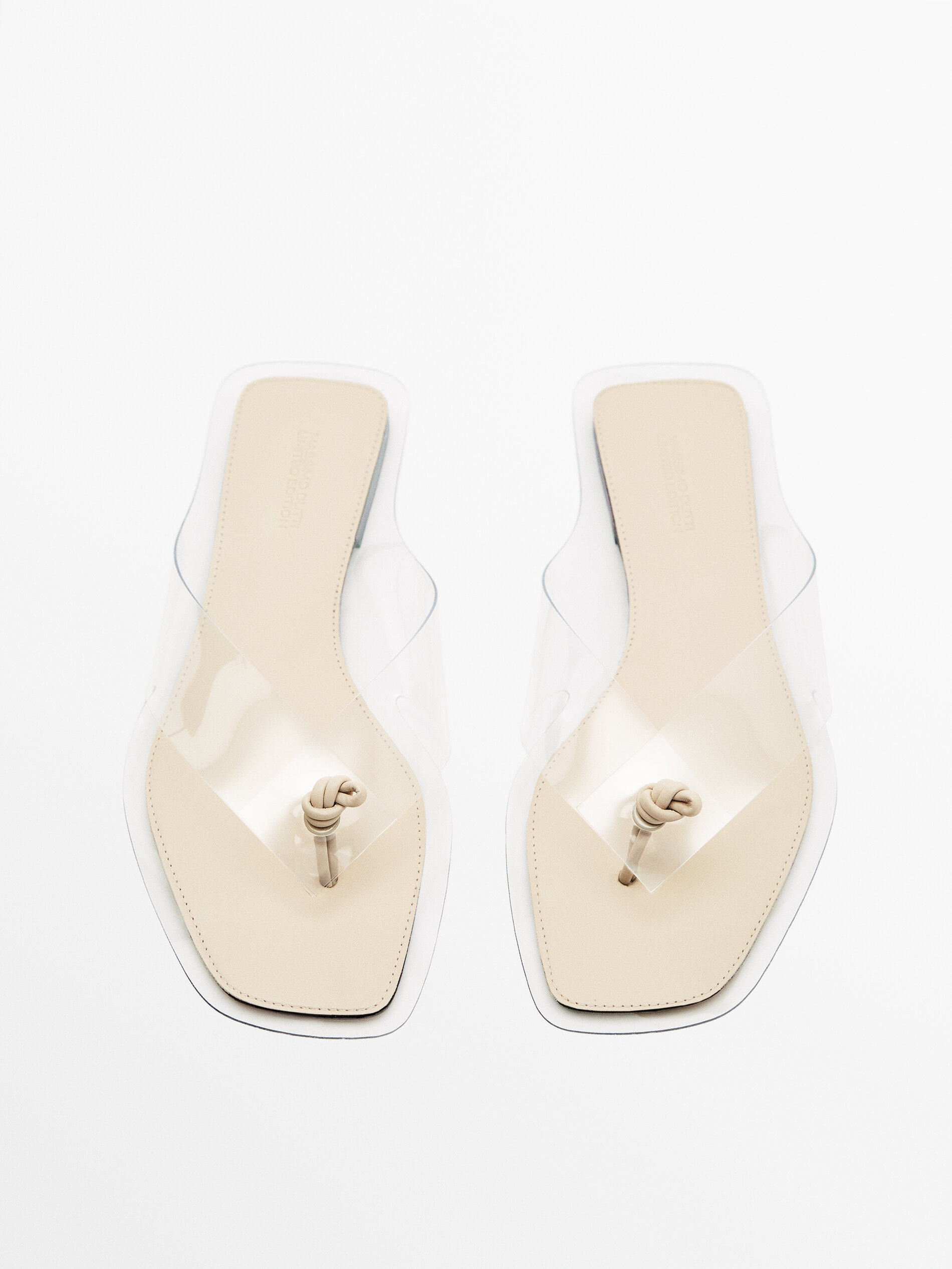 SANDALIA PLANA VINILO LIMITED EDITION - MARRÓN