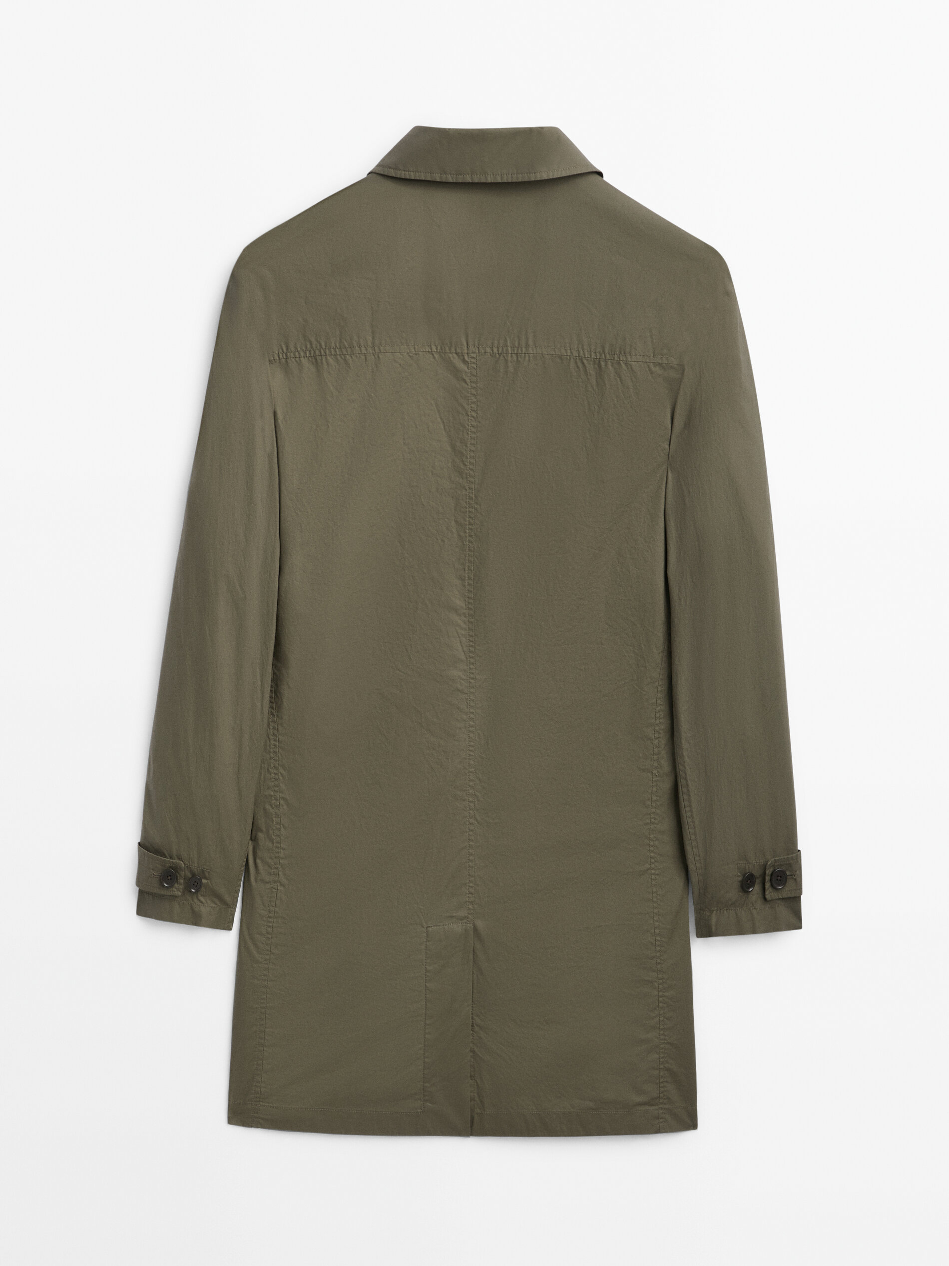 Chaqueta trench técnica ligera - KAKI CLARO