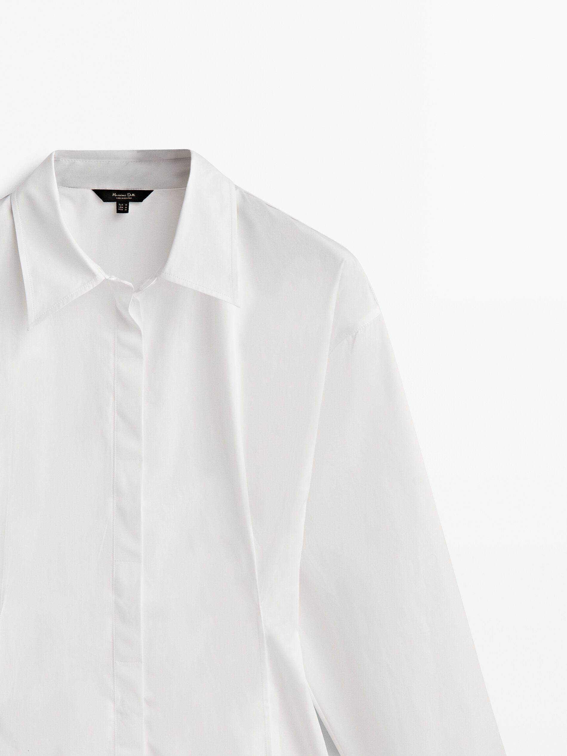 Camisa popelin pinzas - BLANCO