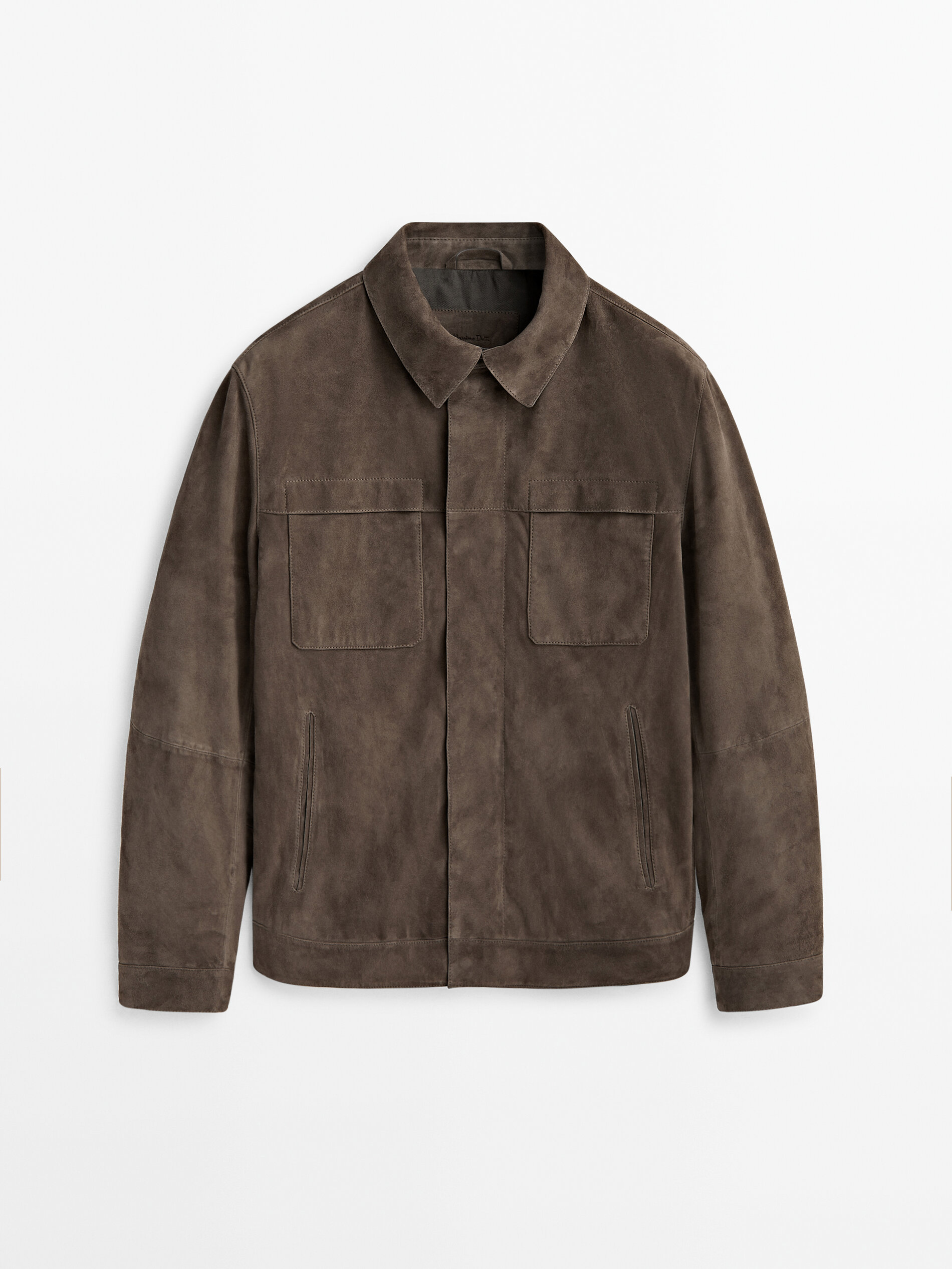 Chaqueta trucker piel ante - ANTRACITA