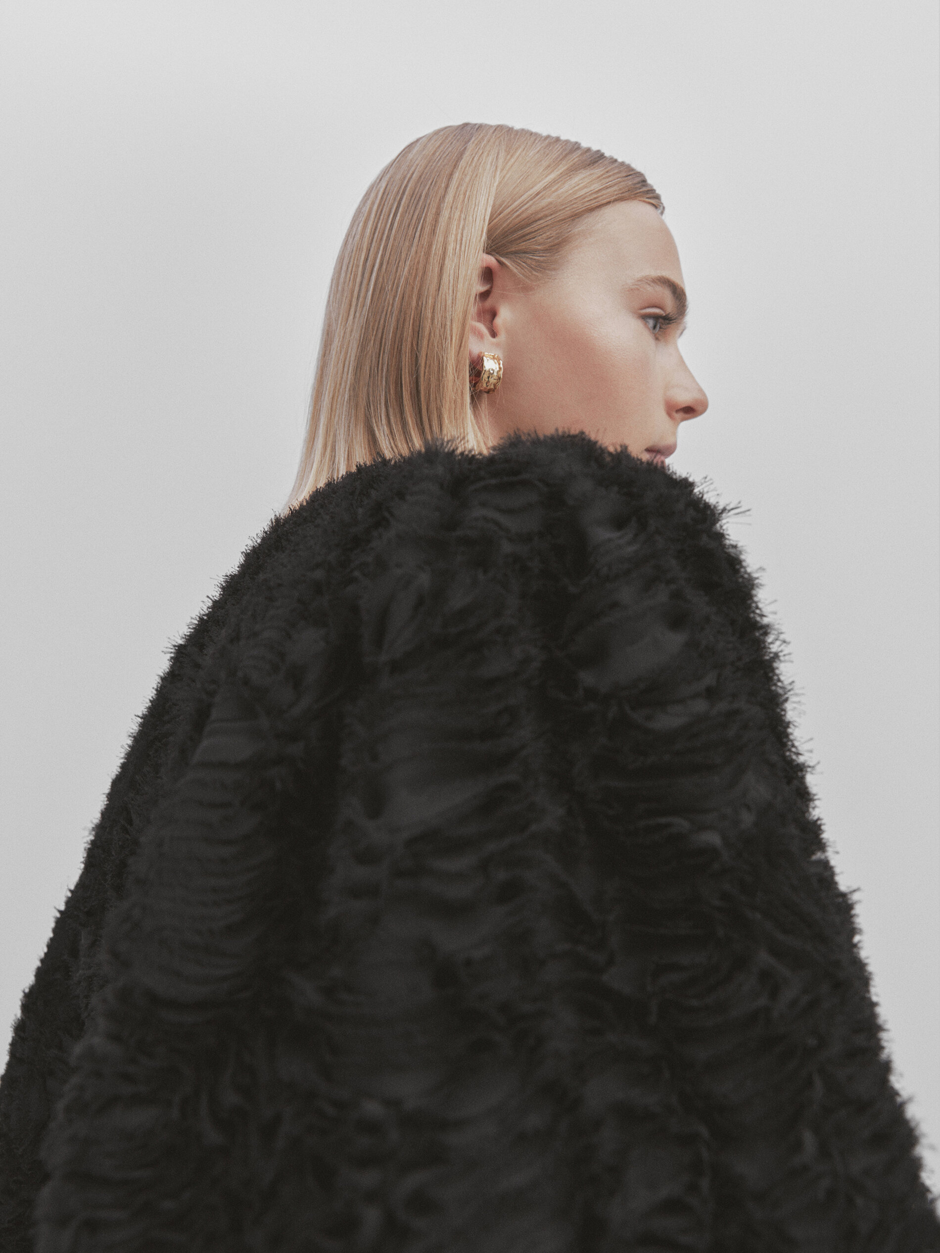 Chaqueta estructura bucle -Studio - NEGRO