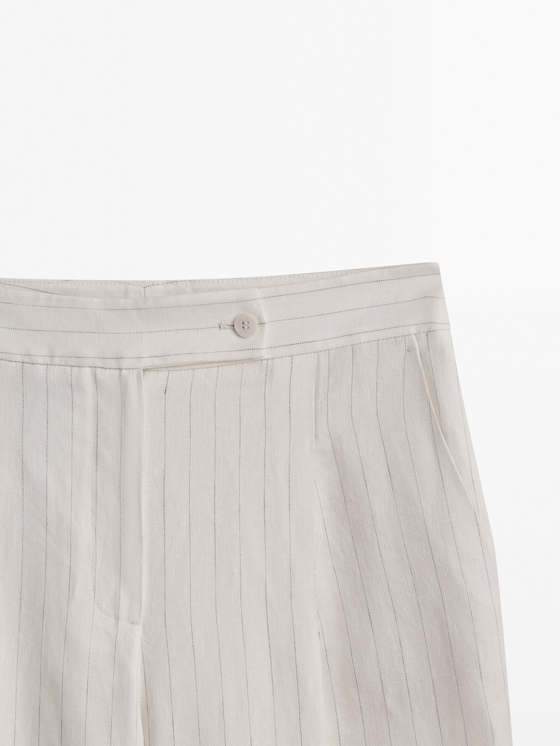 Pantalón traje pinzas raya diplomática - CRUDO