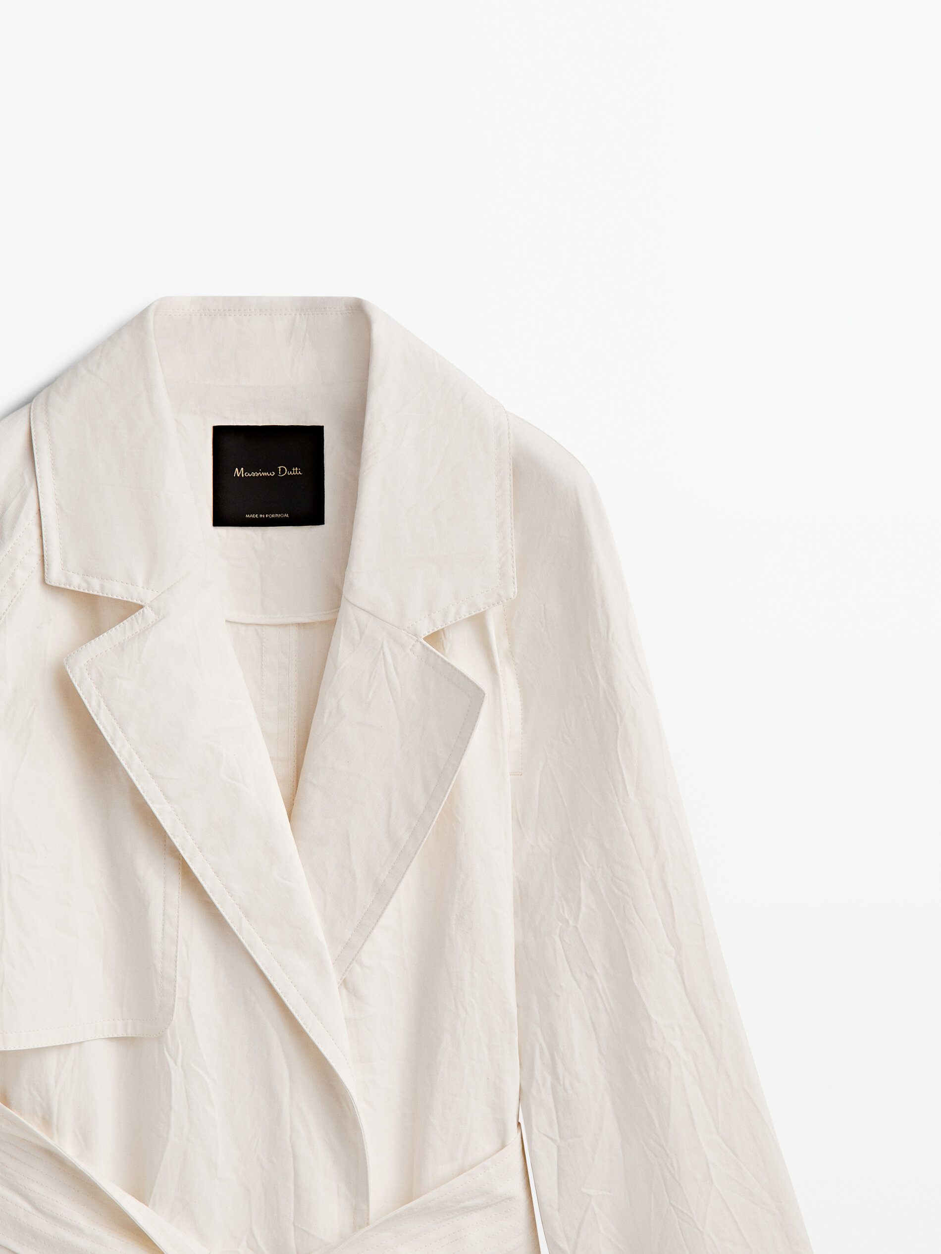 Gabardina efecto arrugado Limited edition - CRUDO