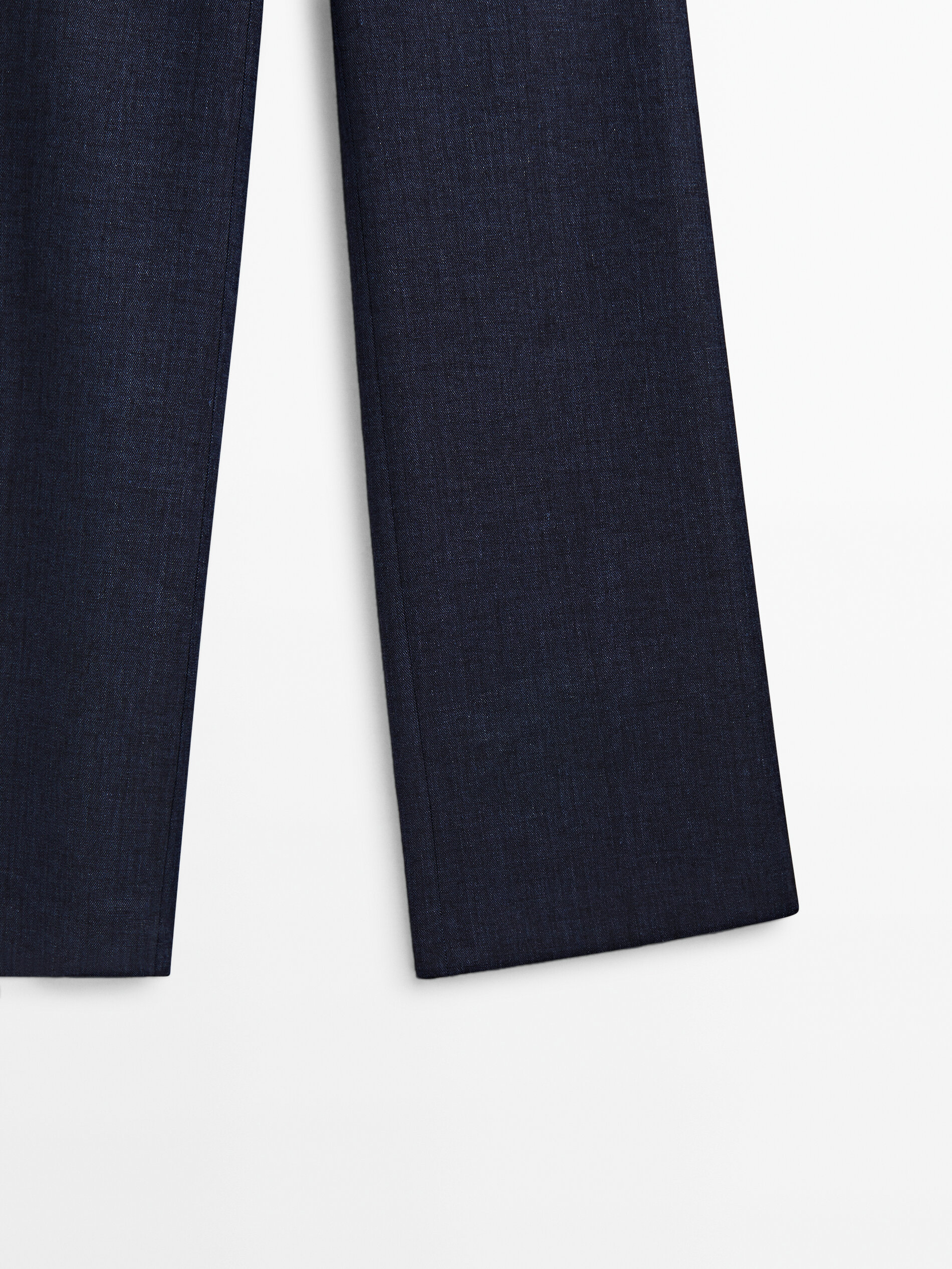 Pantalón traje denim - AZUL MARINO