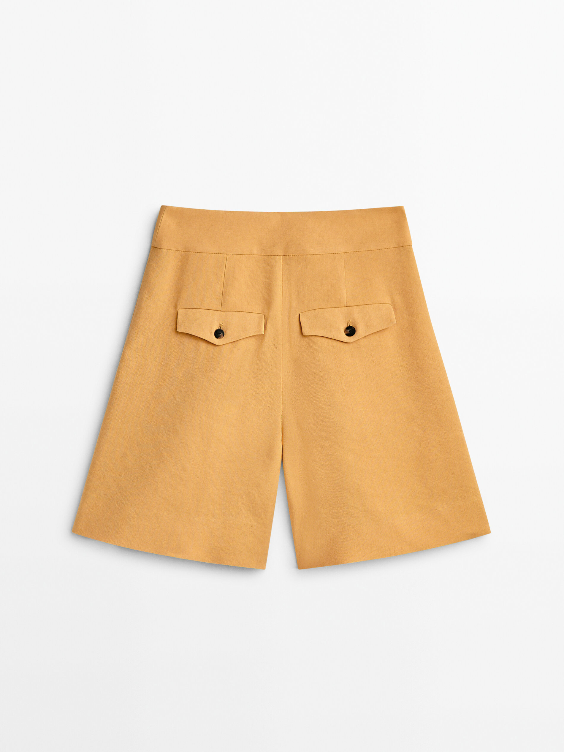 Bermuda larga pinzas - AMARILLO MOSTAZA