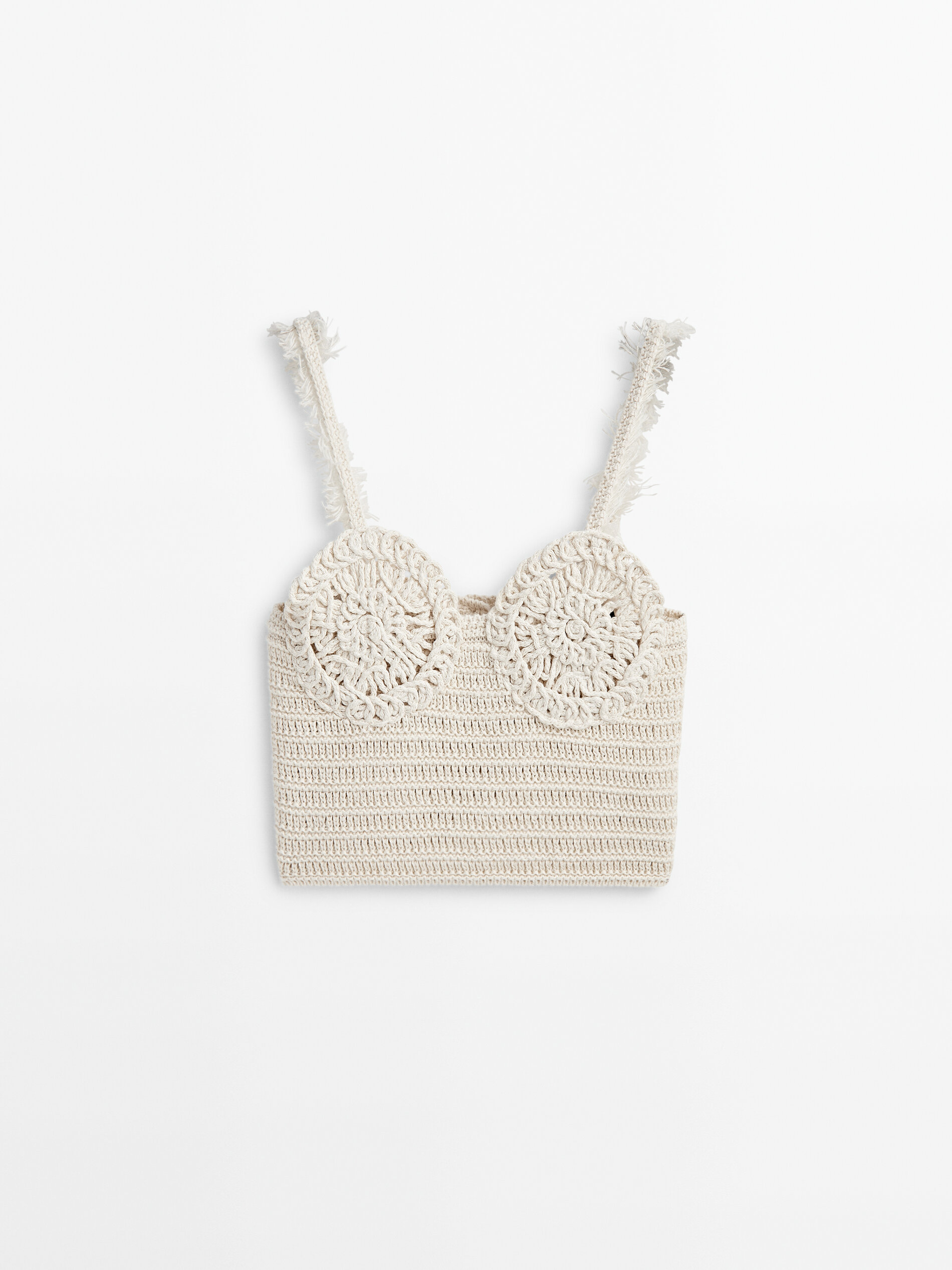 Top punto crochet -Studio - BEIGE