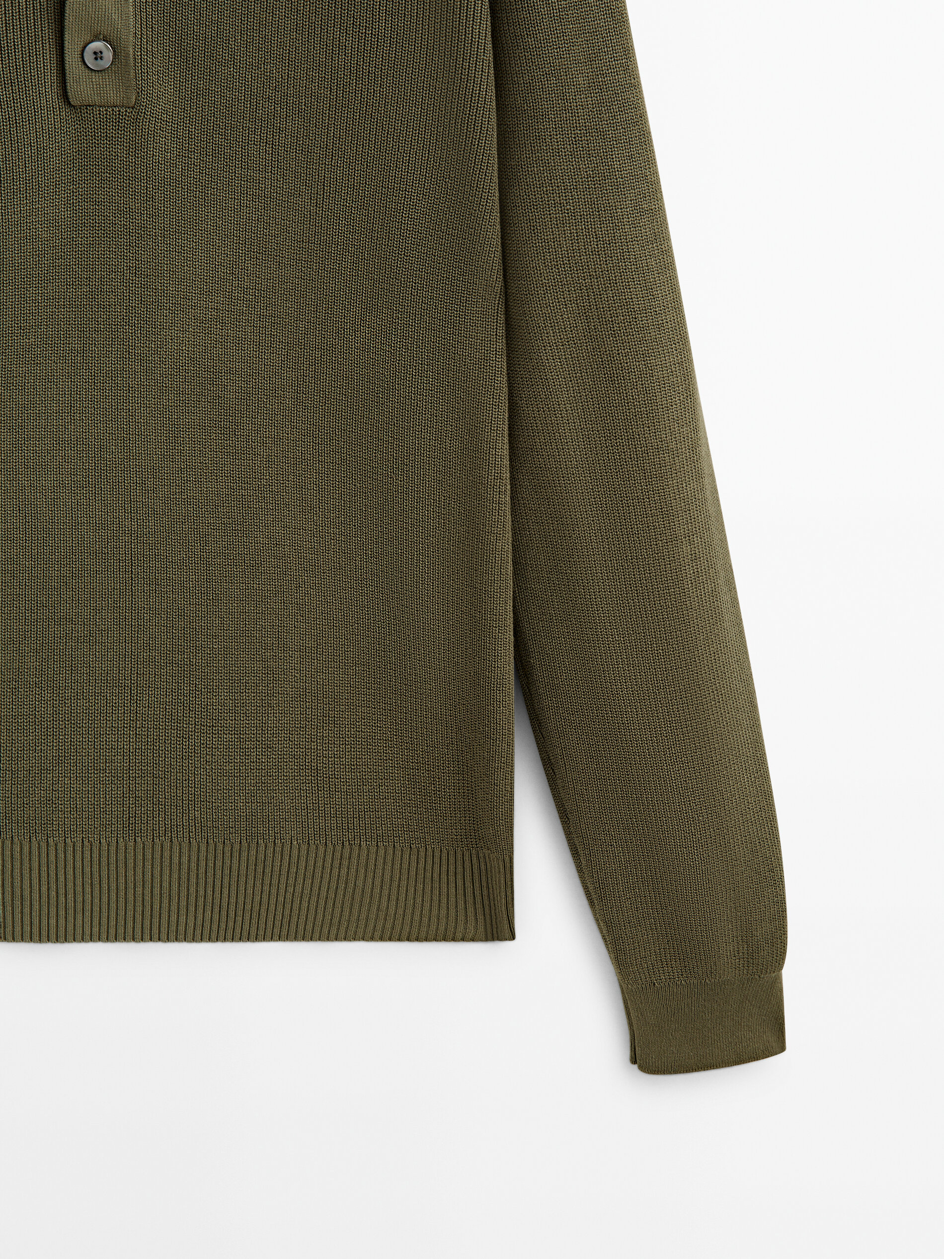 Jersey polo estructura algodón - KAKI CLARO