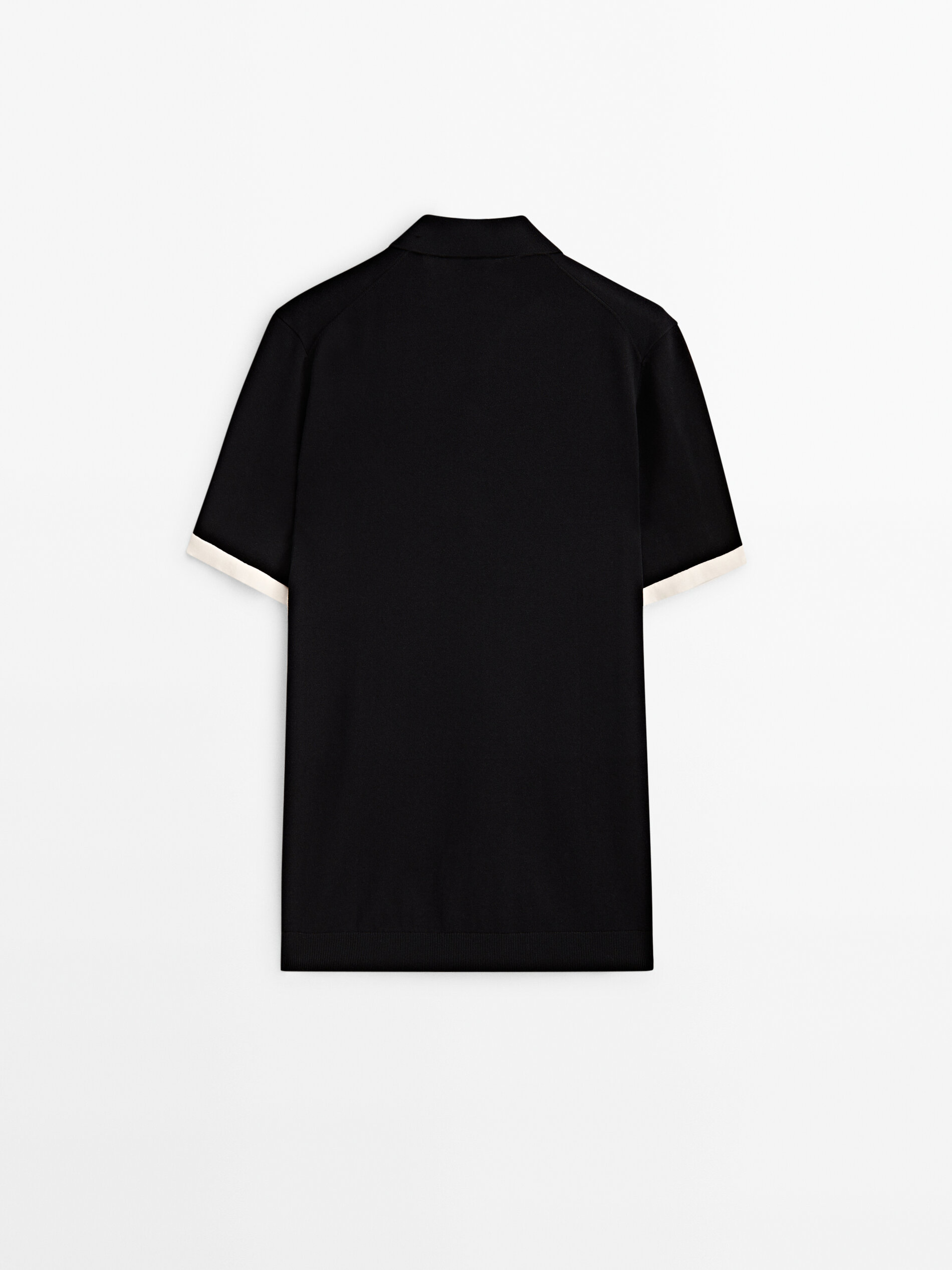 Jersey polo manga corta contraste - AZUL MARINO