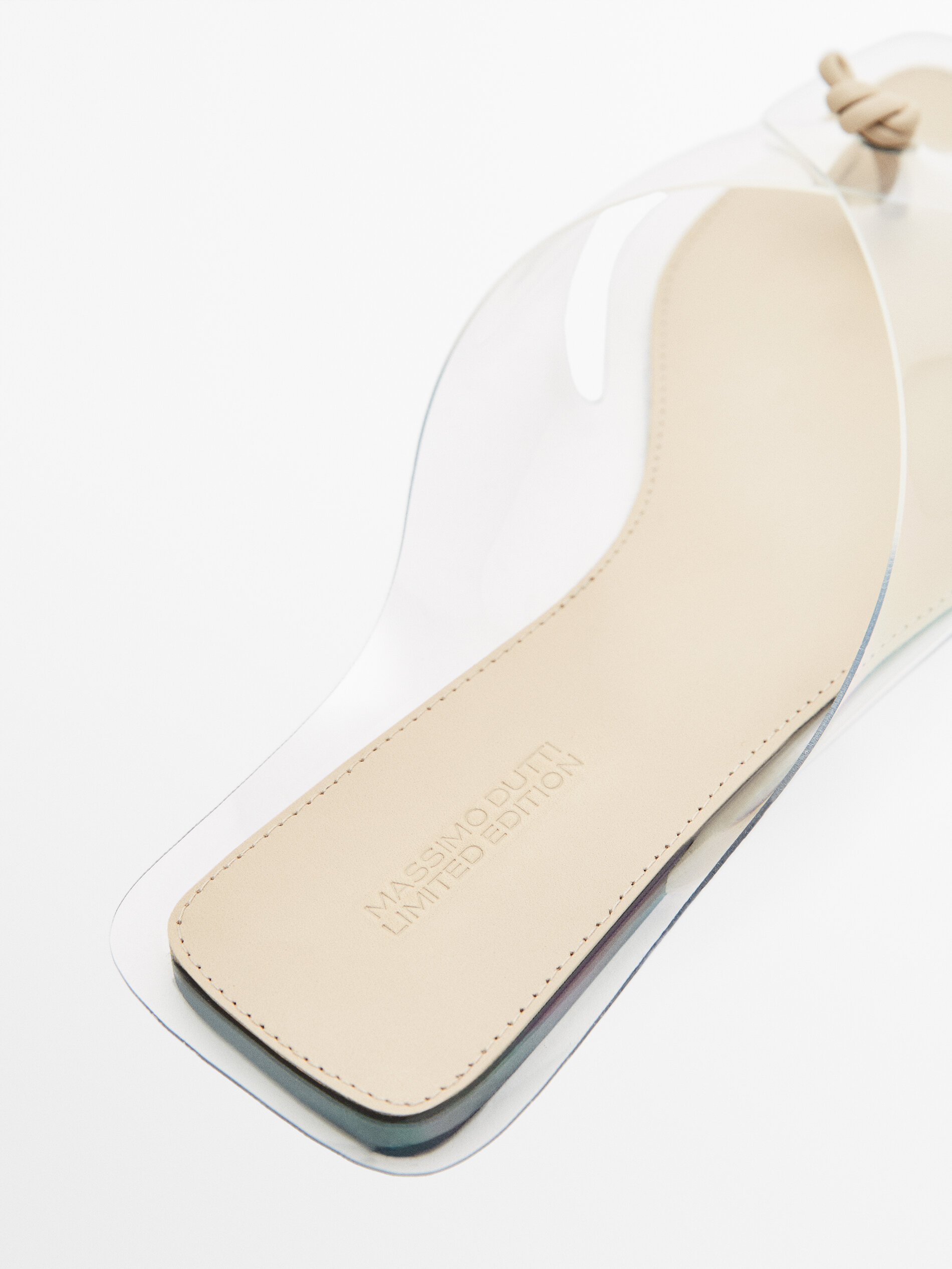 SANDALIA PLANA VINILO LIMITED EDITION - MARRÓN