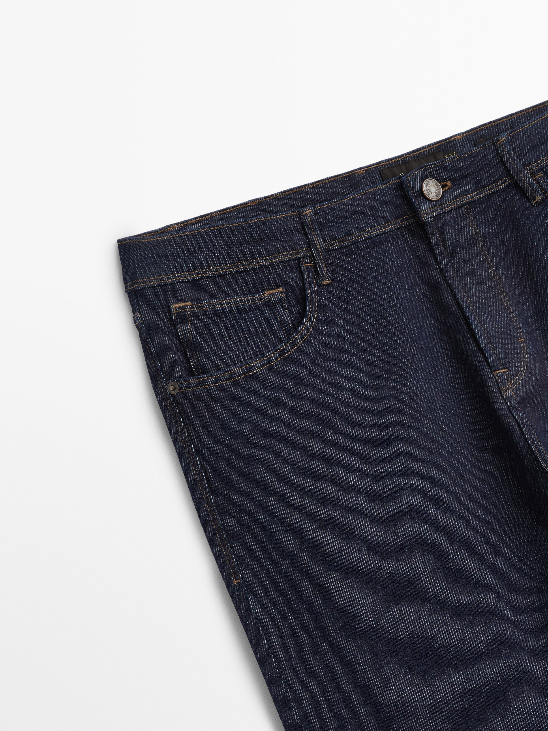 Pantalón vaquero desencolado slim fit - INDIGO