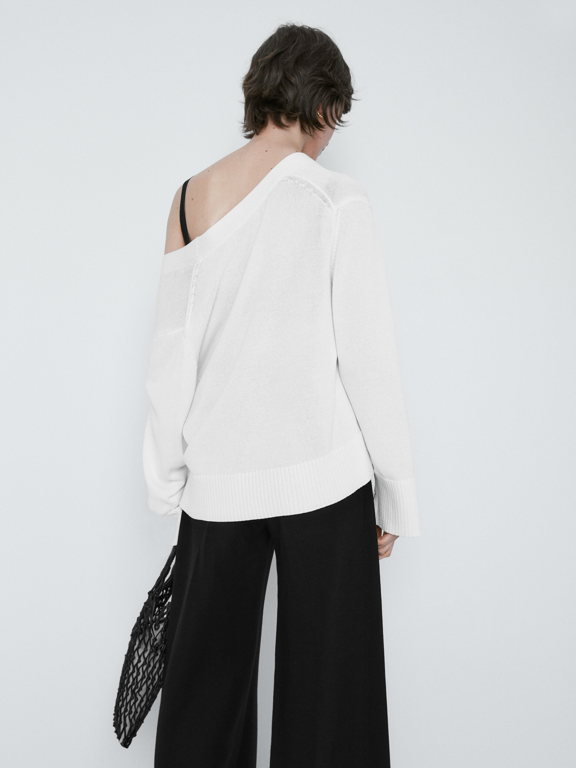 Cárdigan de punto botones - CRUDO