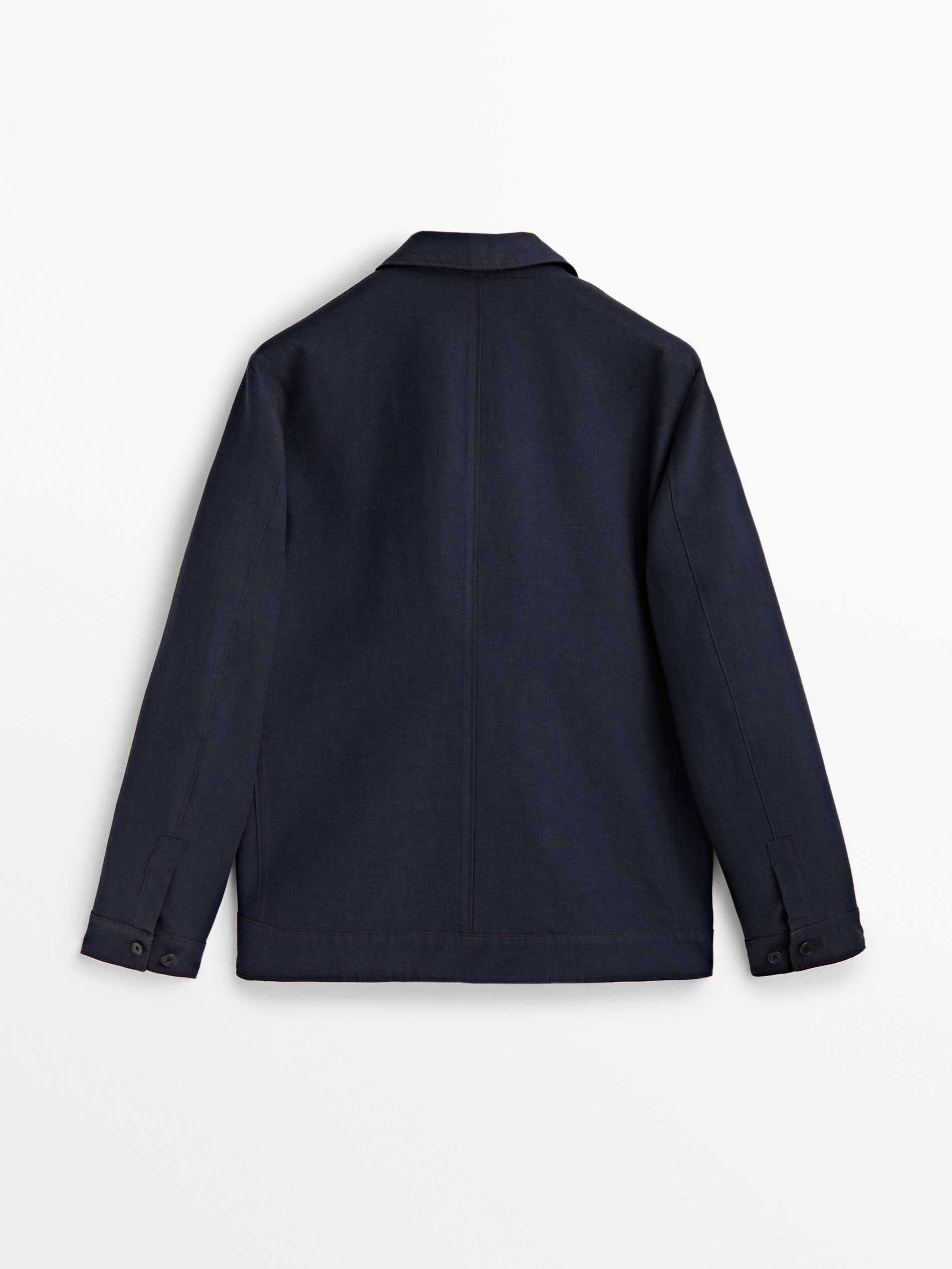 Sobrecamisa falso liso Limited edition - AZUL MARINO