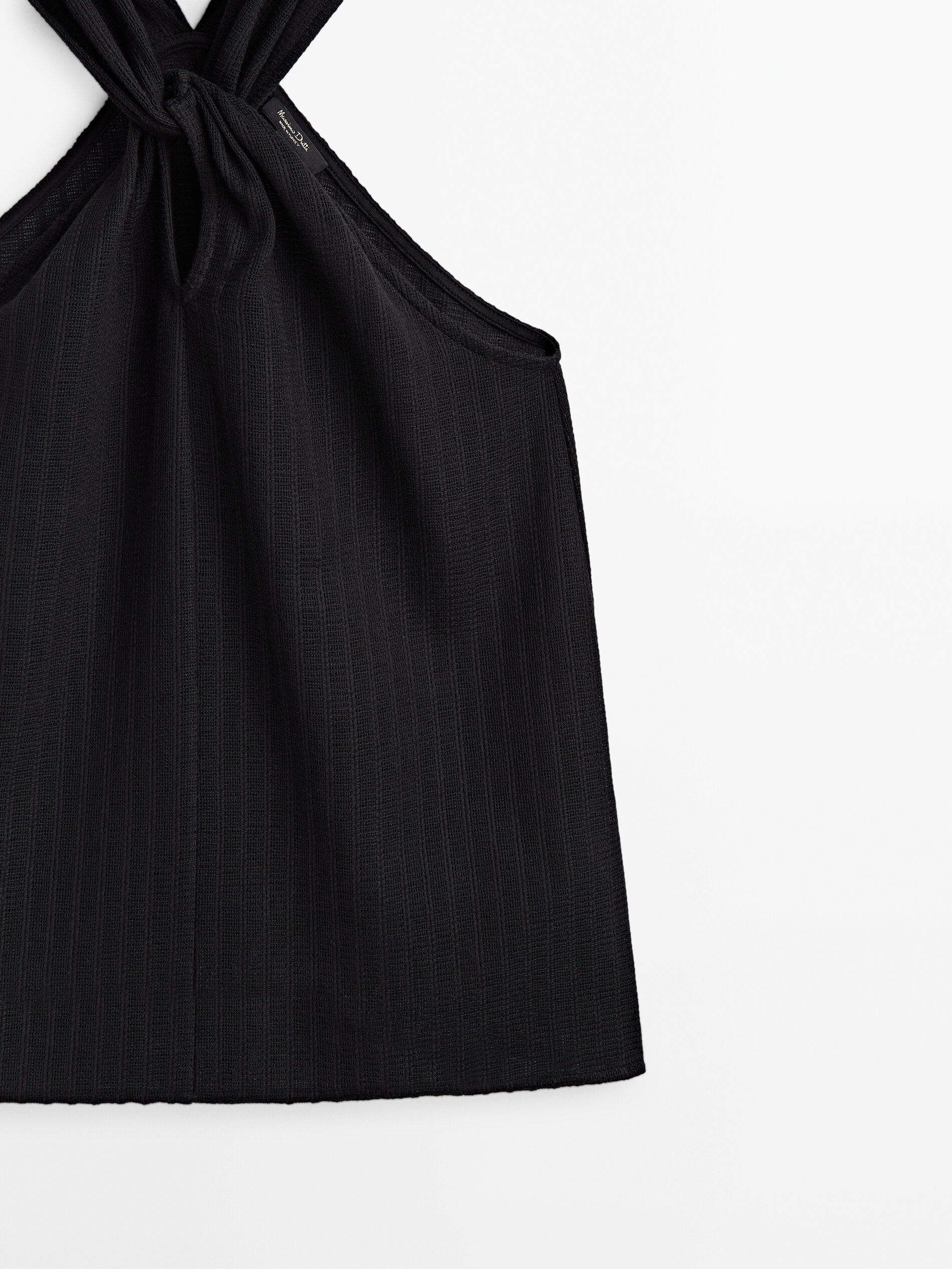 Top estructura tirante cruzado - NEGRO