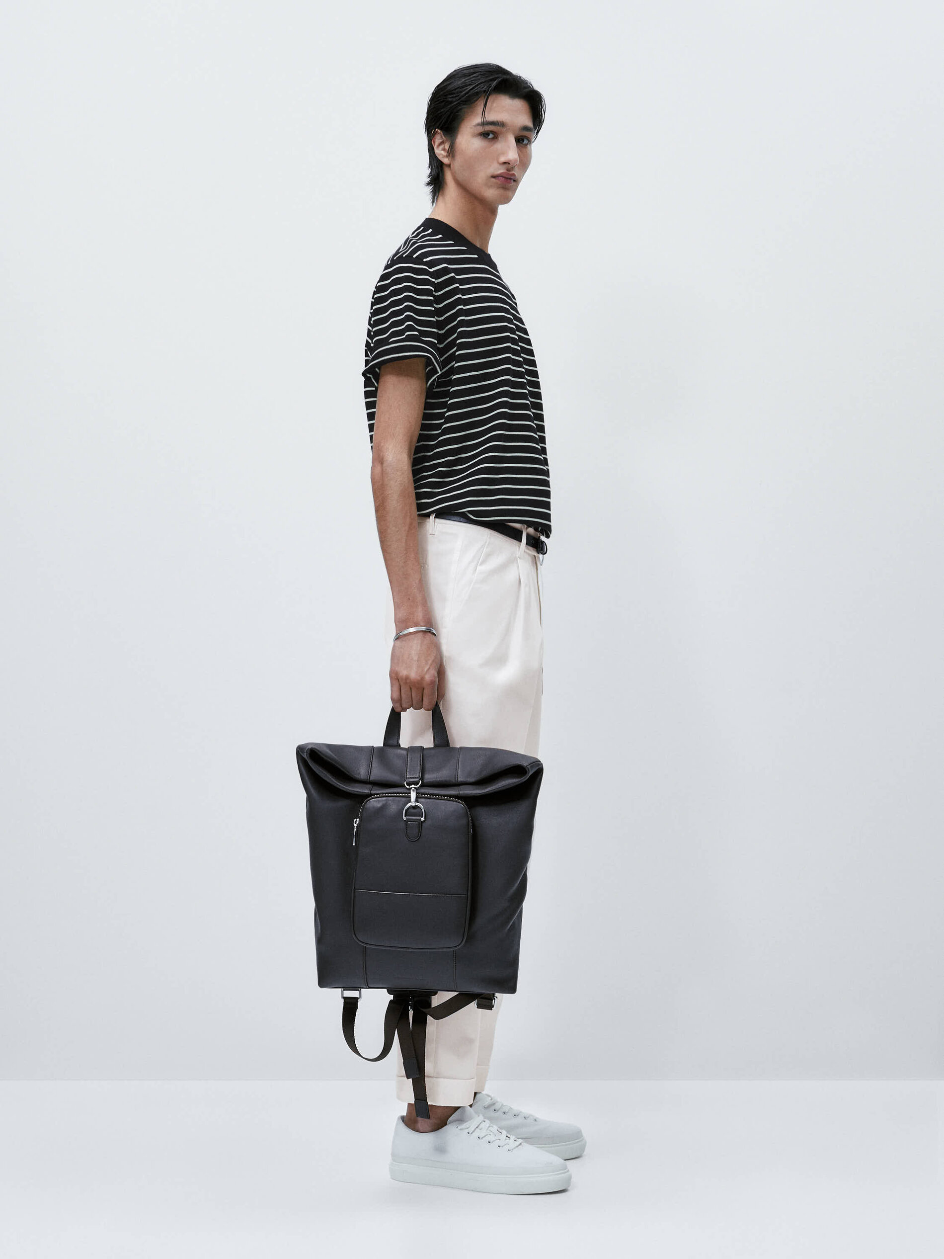 Jersey punto milano rayas - AZUL MARINO