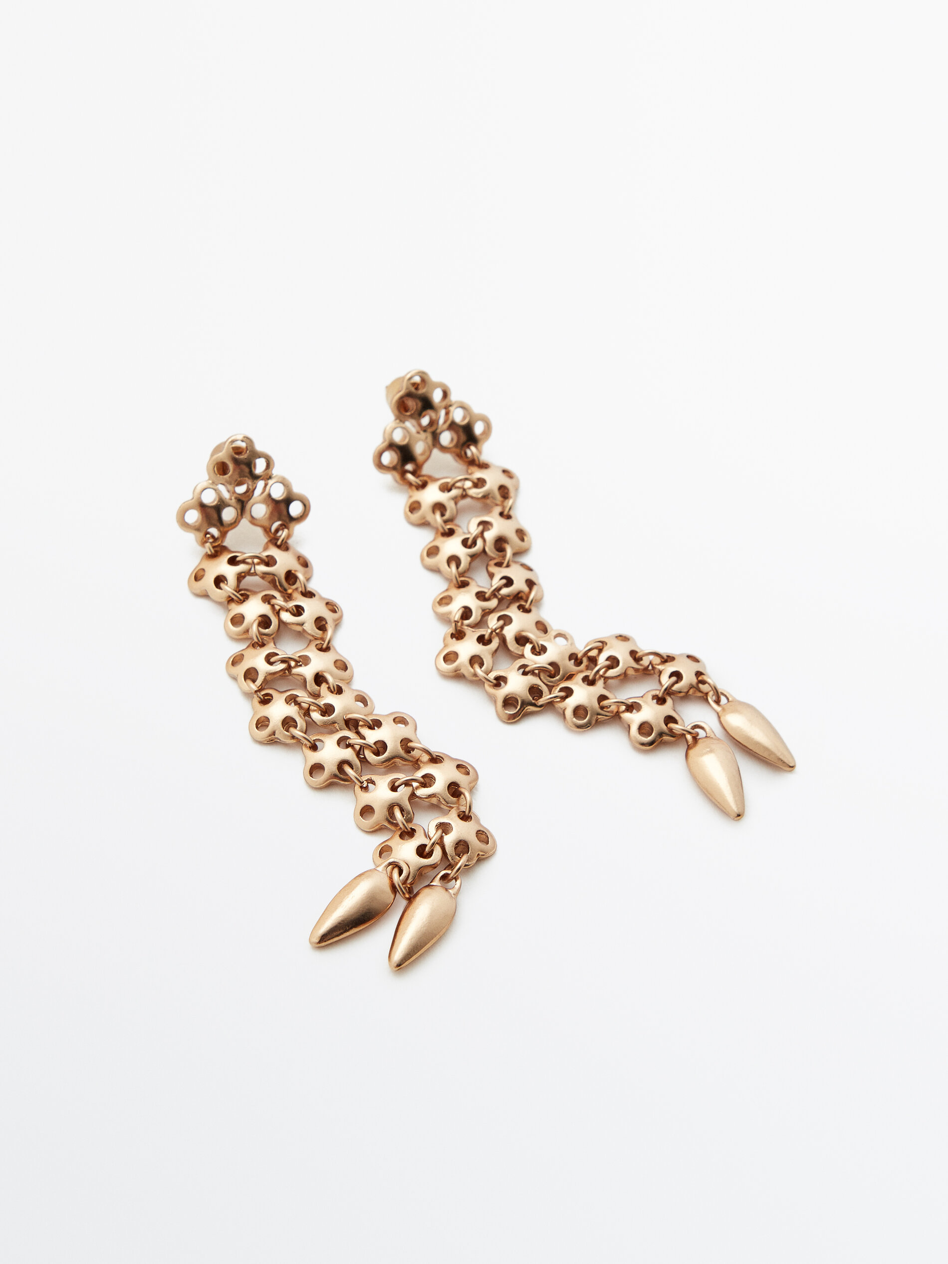 Pendientes piezas baño oro - ORO