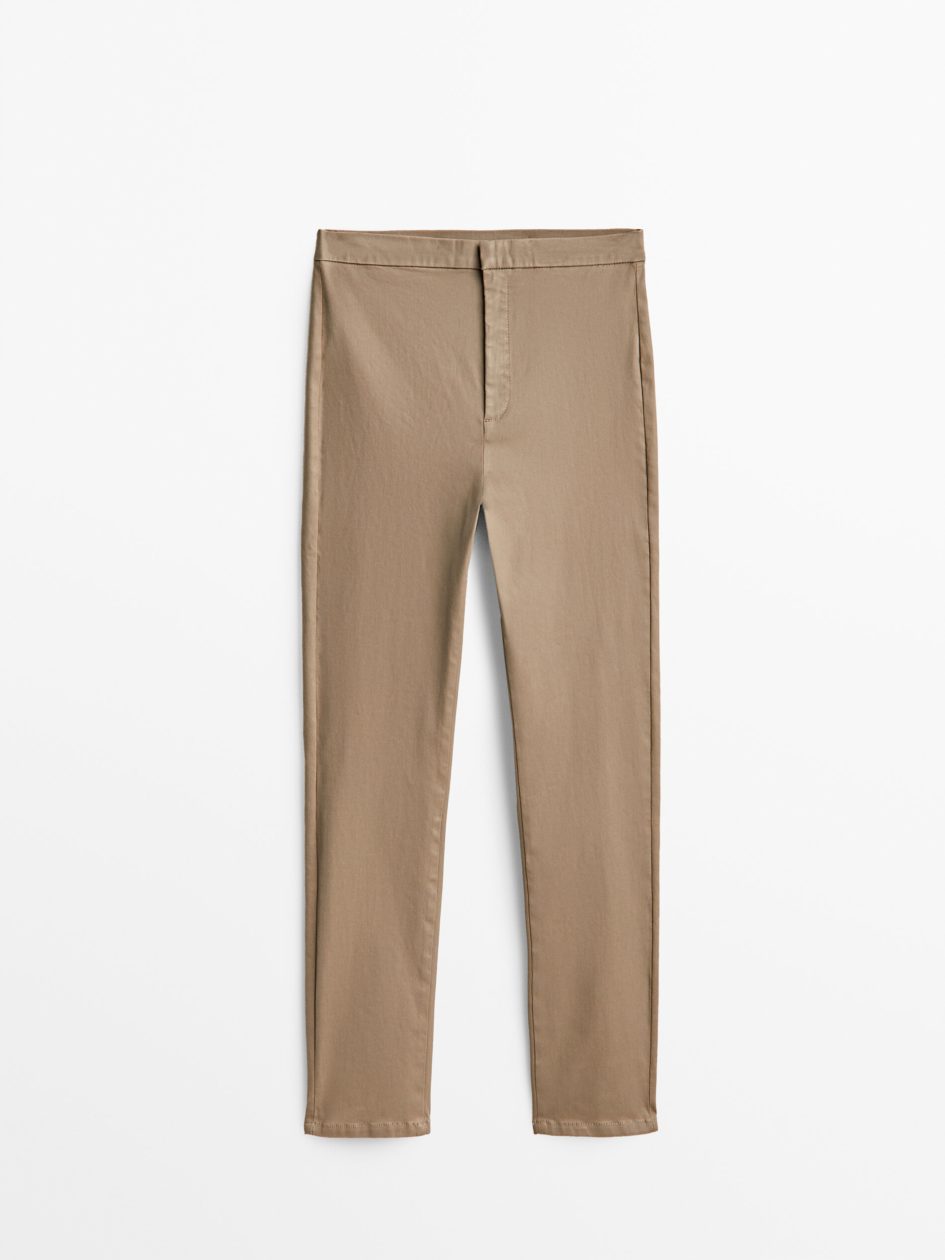 Pantalón legging encerado - TOSTADO