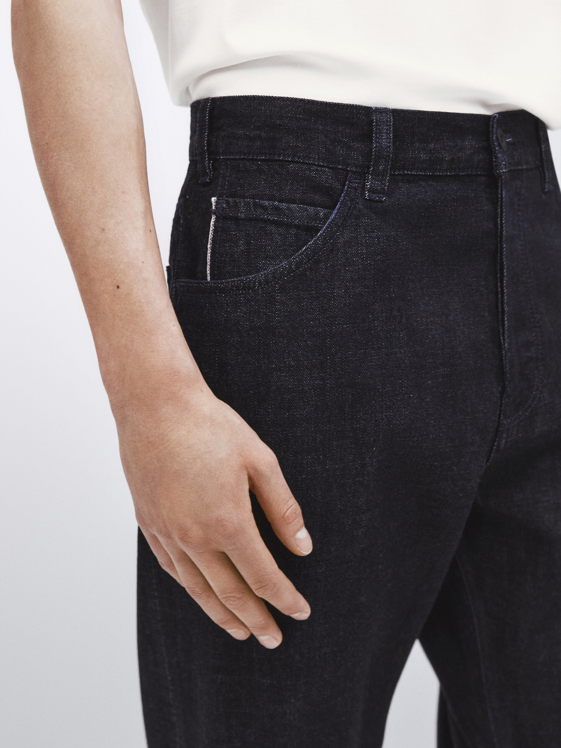 Pantalón vaquero selvedge straight fit -Studio - INDIGO