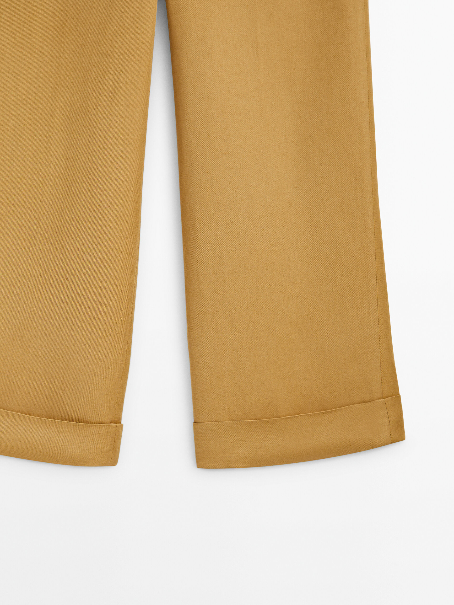 Pantalón traje bajo vuelta - Lavado