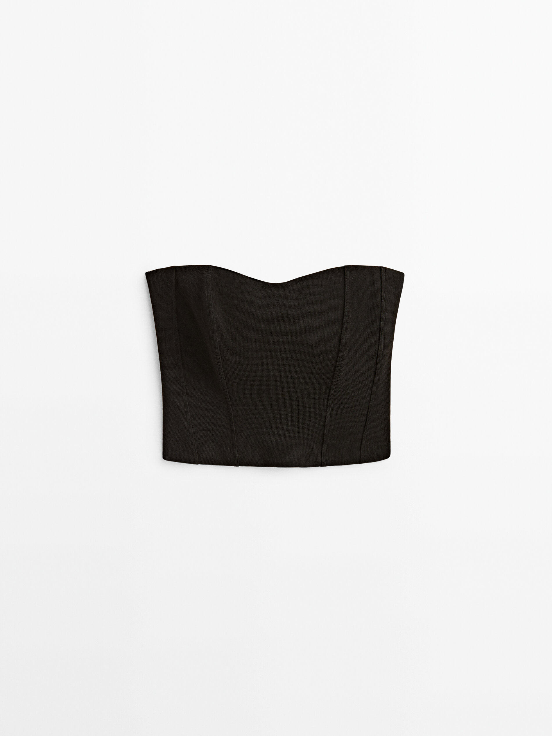 Top bustier negro - NEGRO