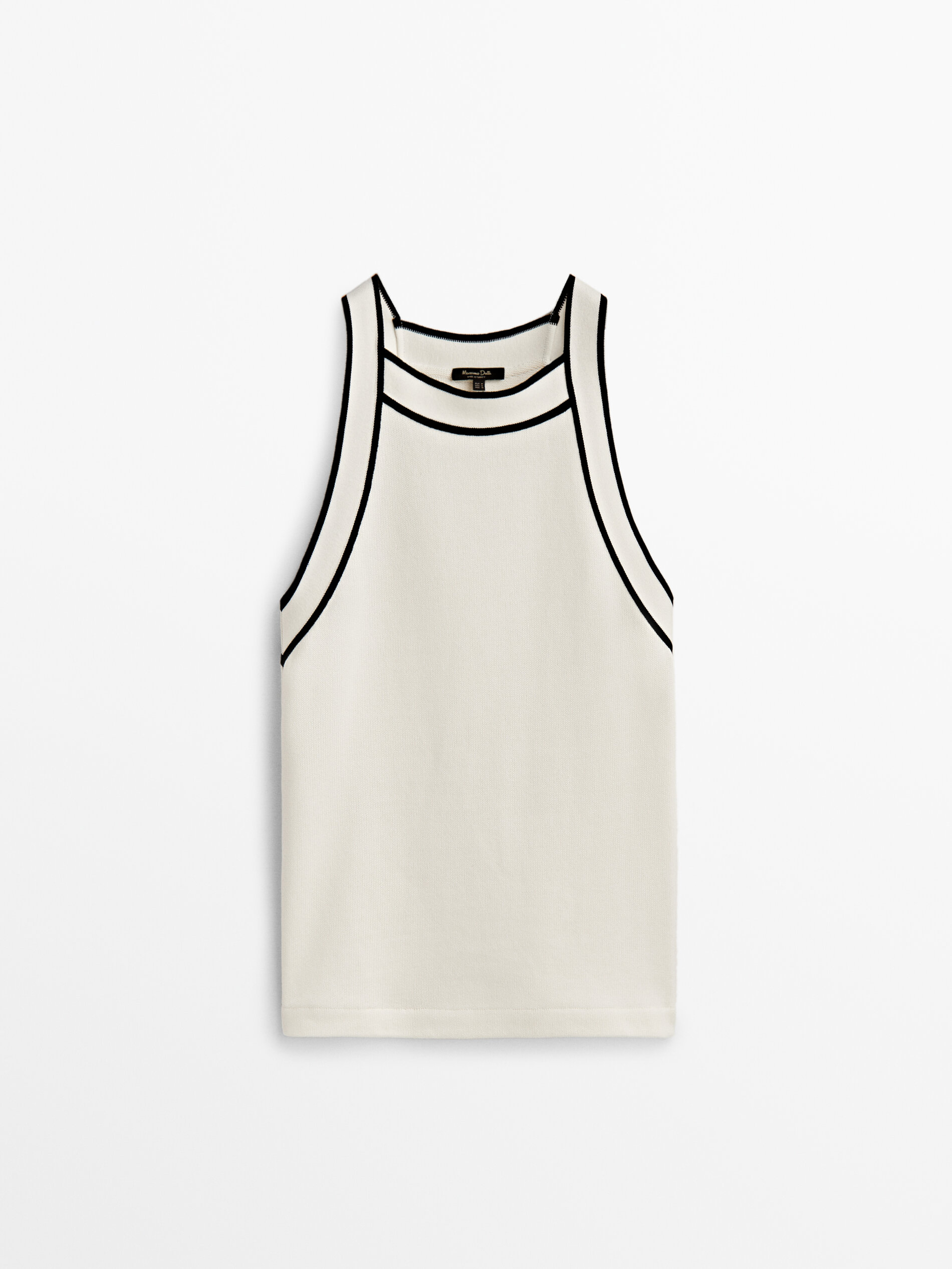 Top manga sisa contraste - CRUDO