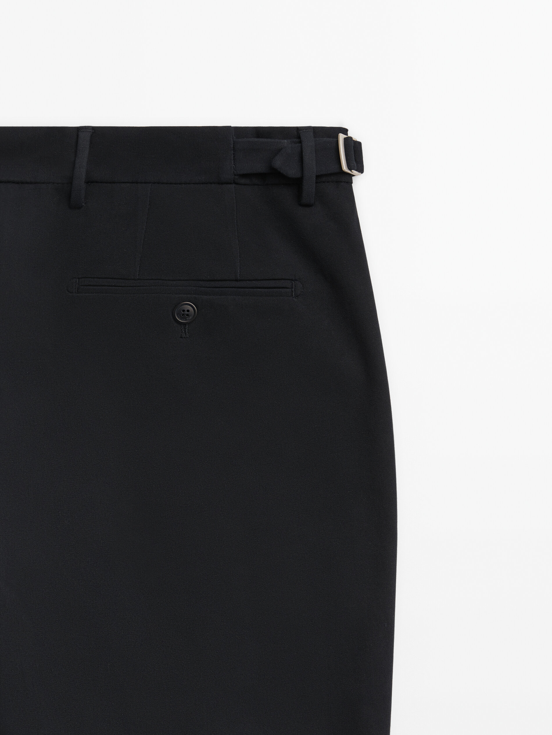 Pantalón vestir mezcla algodón bi-stretch - AZUL MARINO