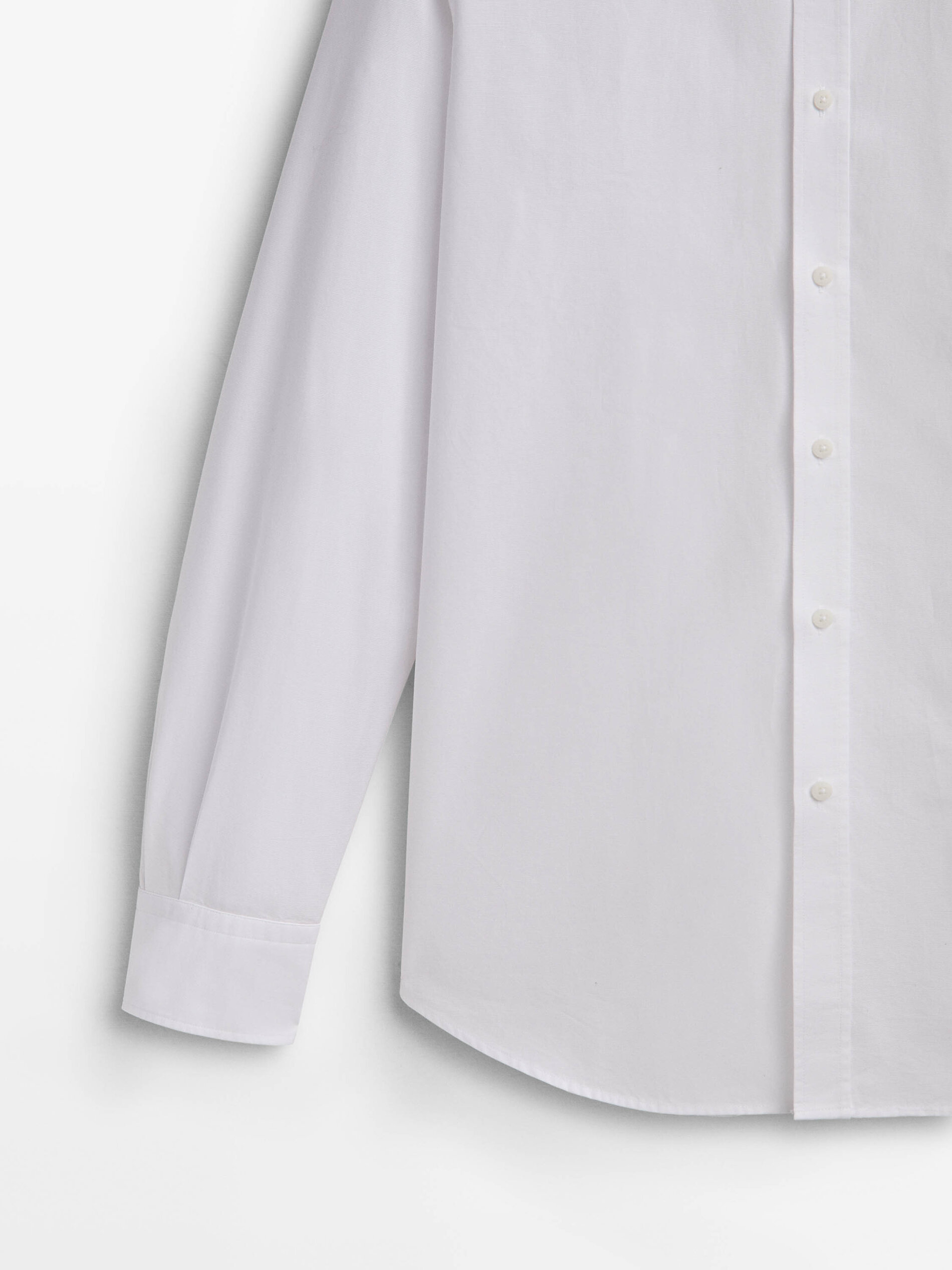 Camisa estructura algodón slim fit - BLANCO