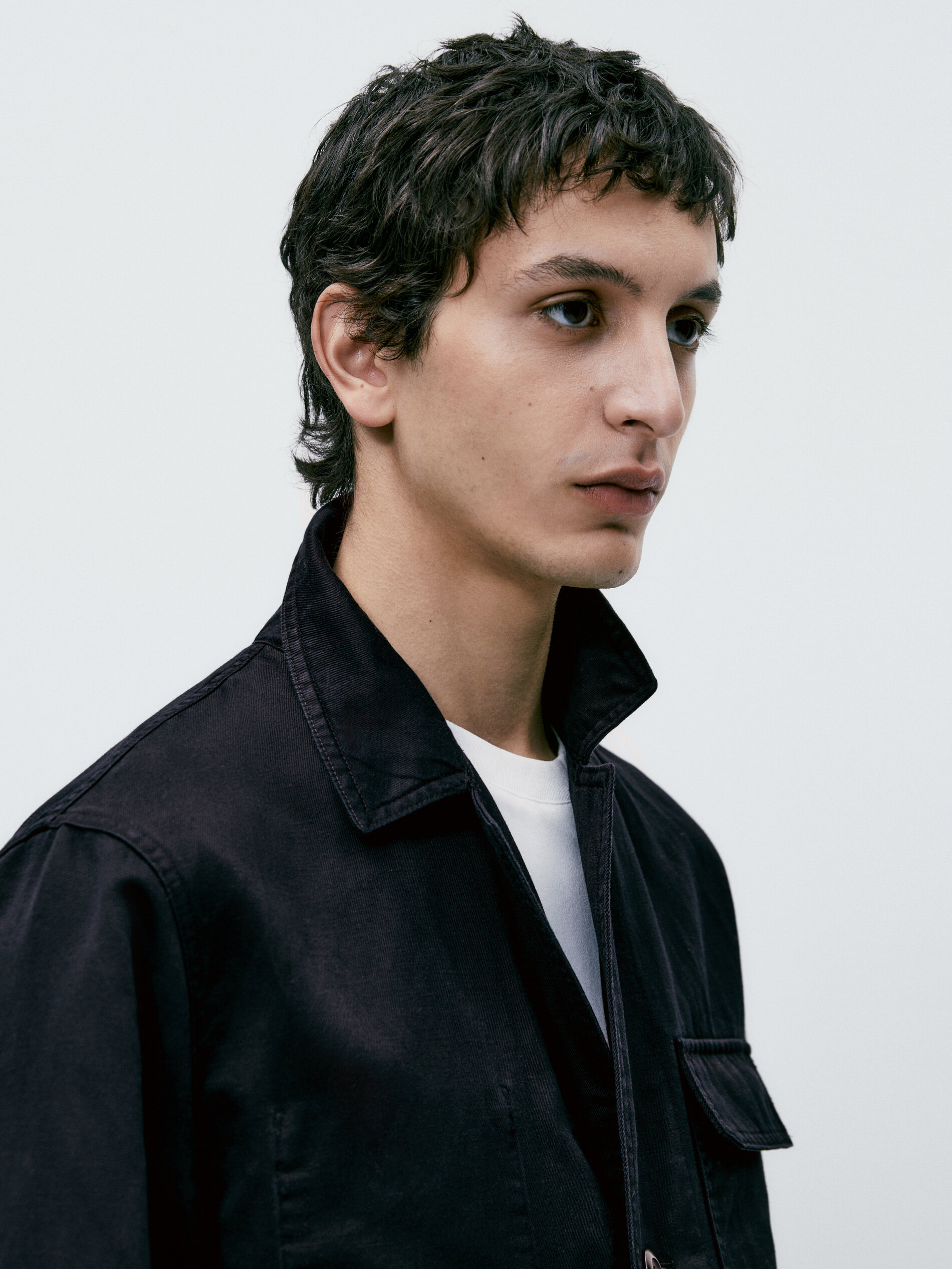 Chaqueta mezcla lino algodón bolsillos - AZUL MARINO