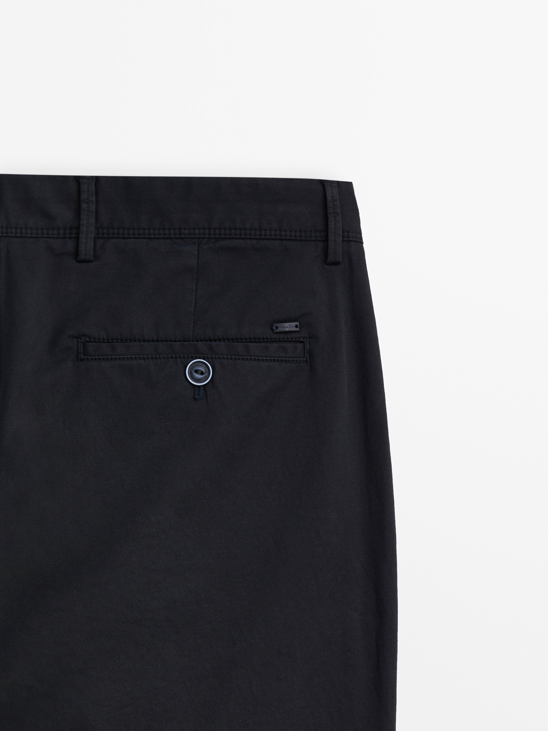 Pantalón chino mezcla algodón regular fit - AZUL MARINO