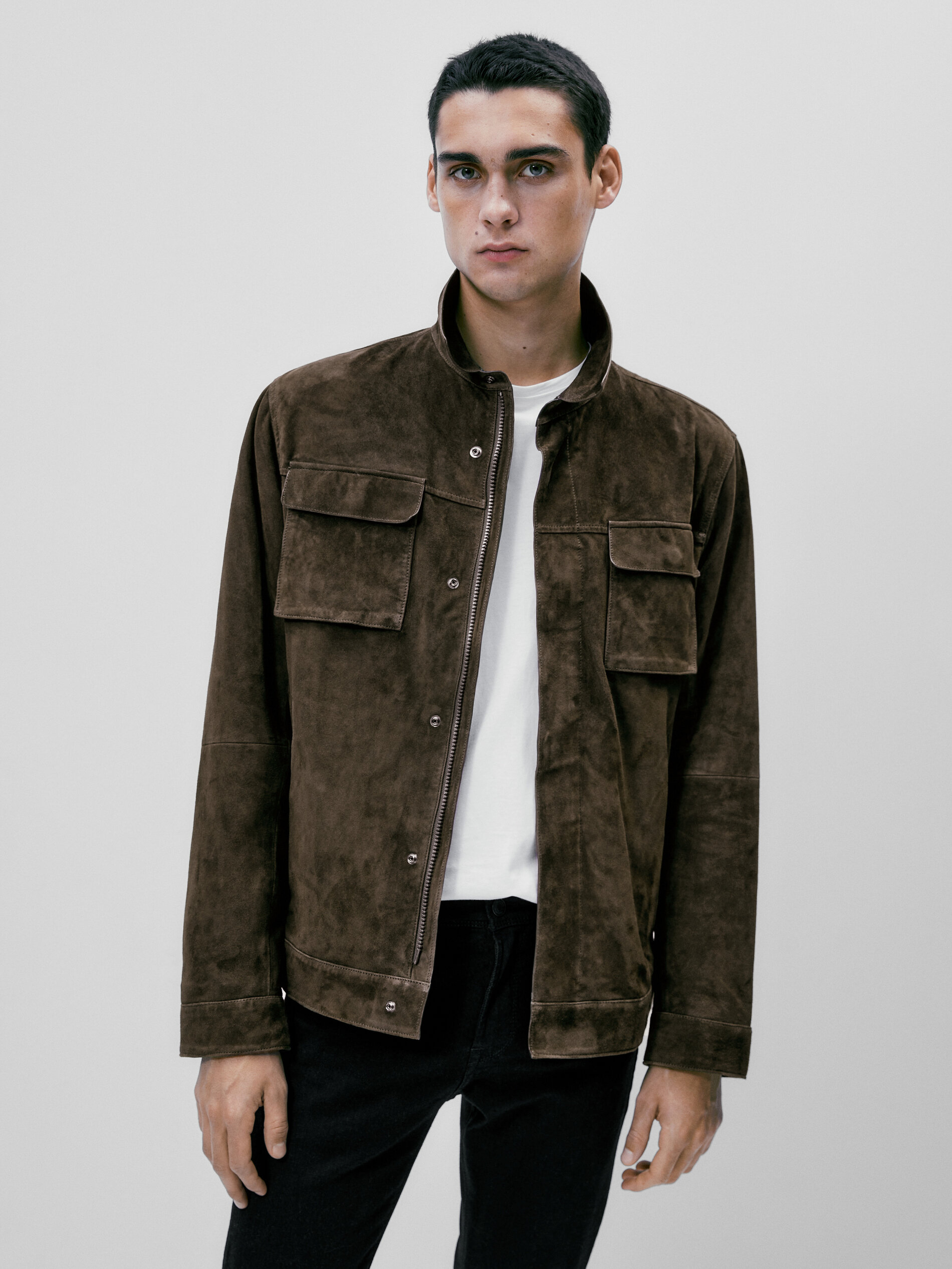 Sobrecamisa de ante - KAKI