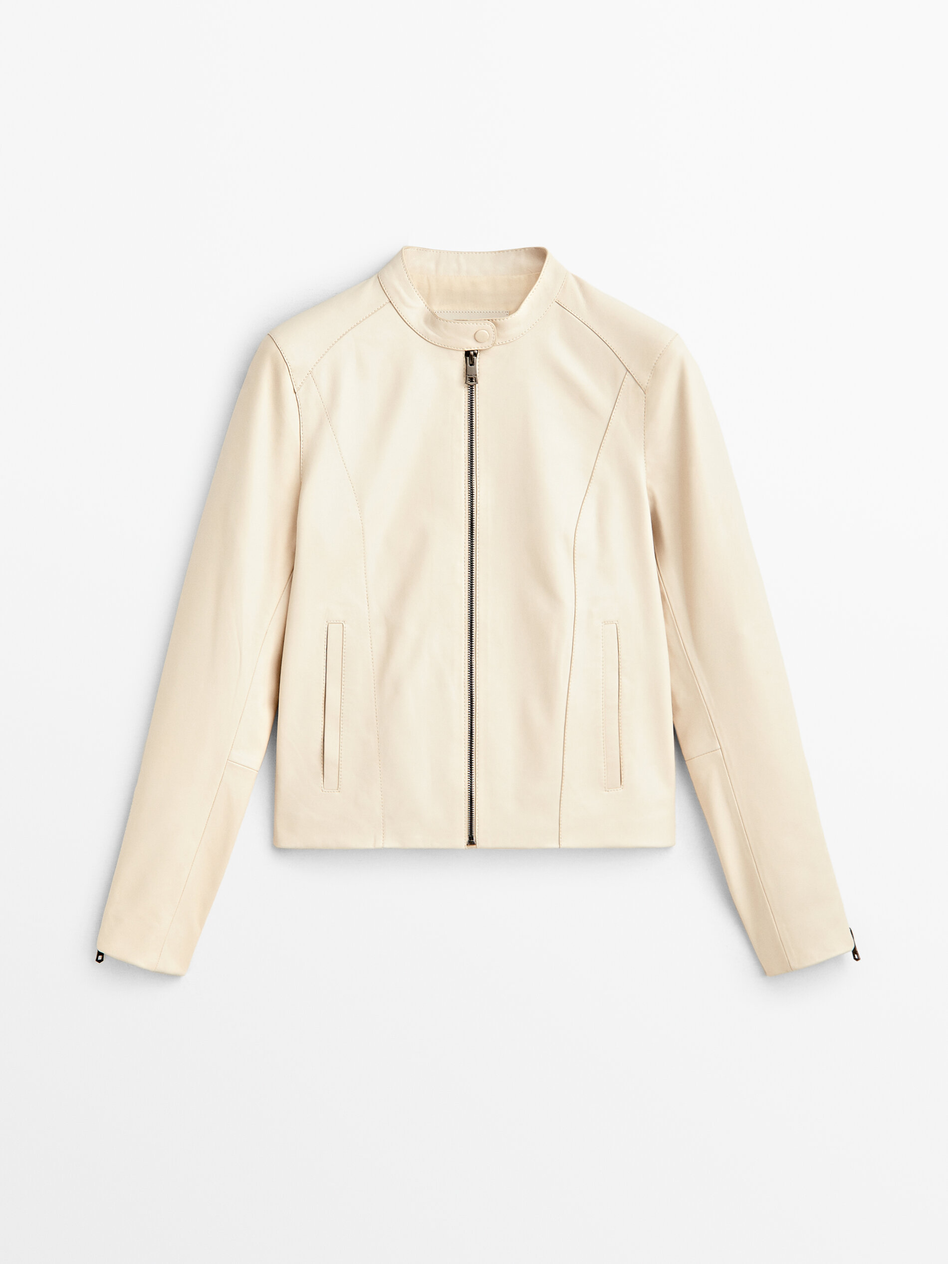 Chaqueta piel napa - BLANCO
