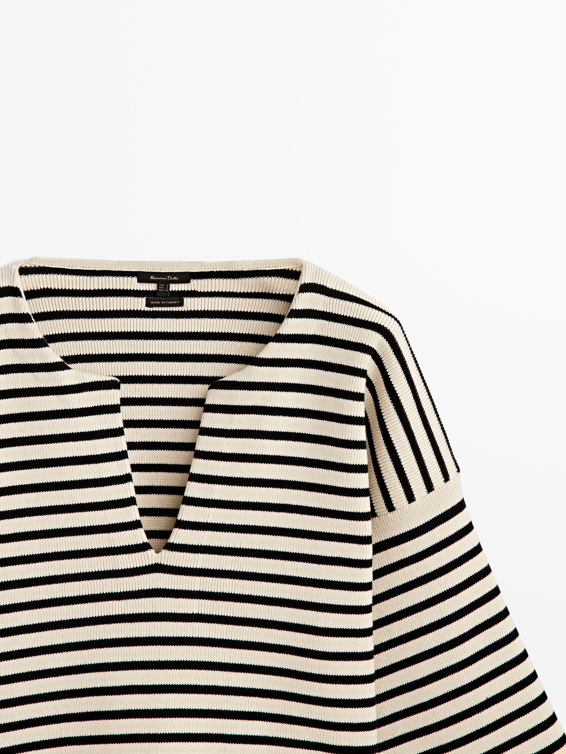 Jersey rayas detalle botones - NEGRO