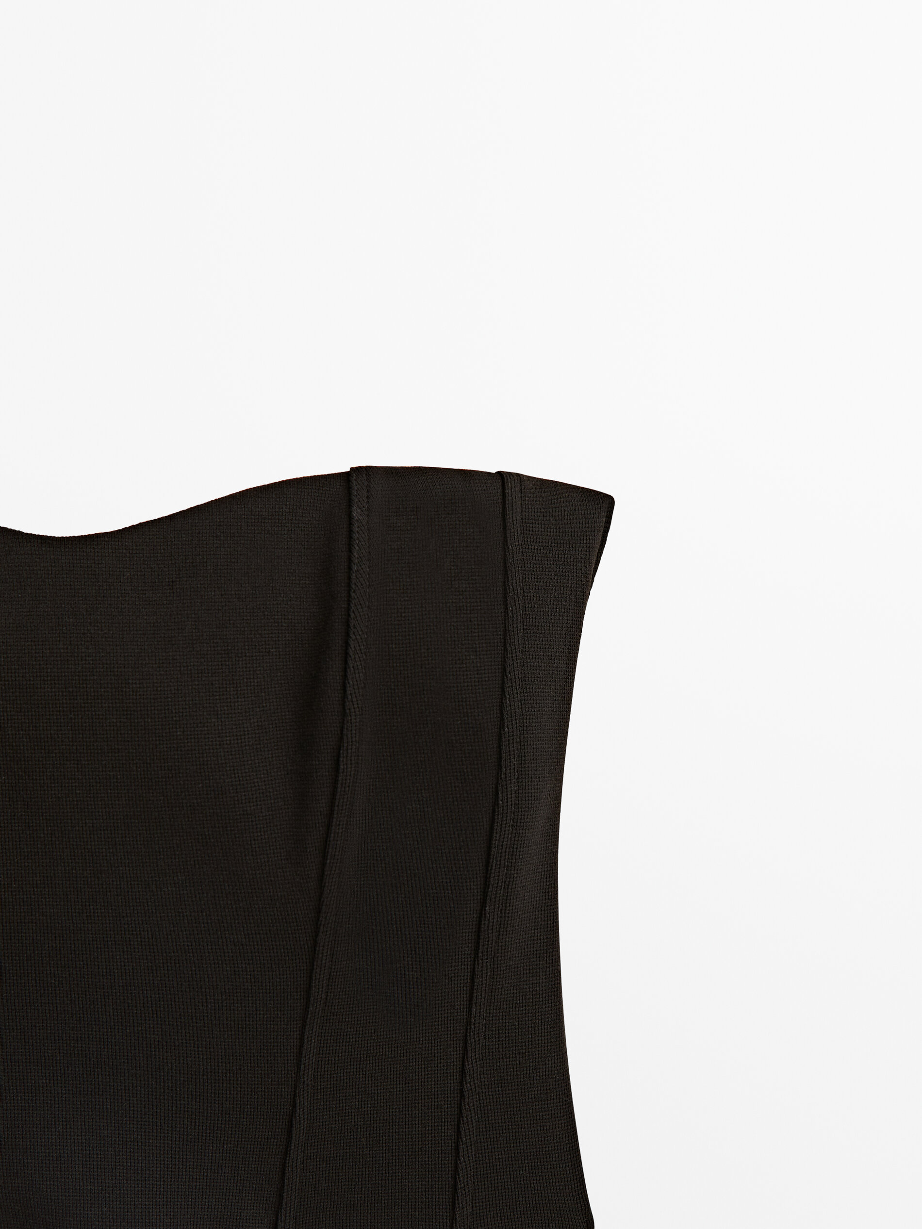 Top bustier negro - NEGRO