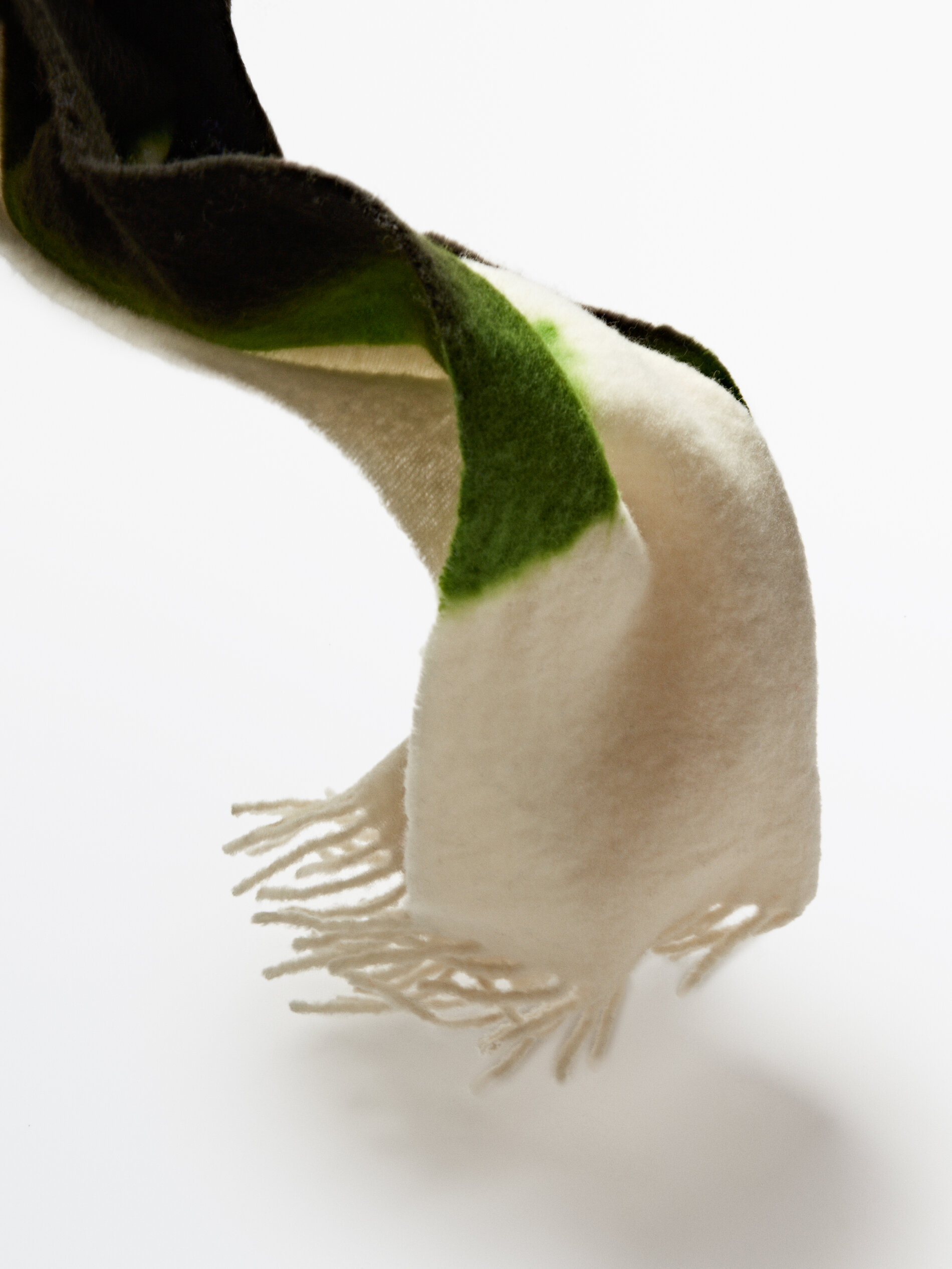 Bufanda tie dye detalle flecos - CRUDO