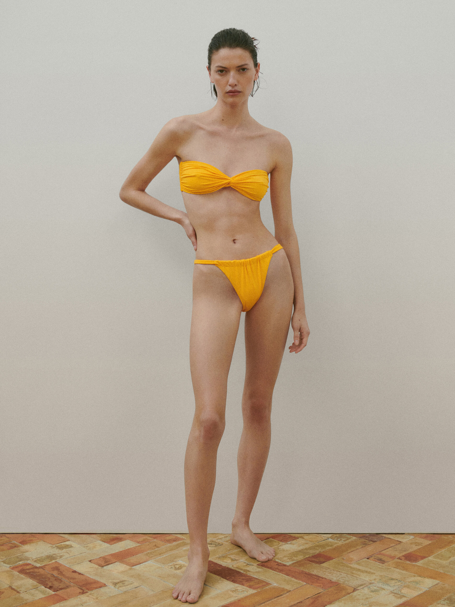 Braguita bikini ajustable - MANDARINA