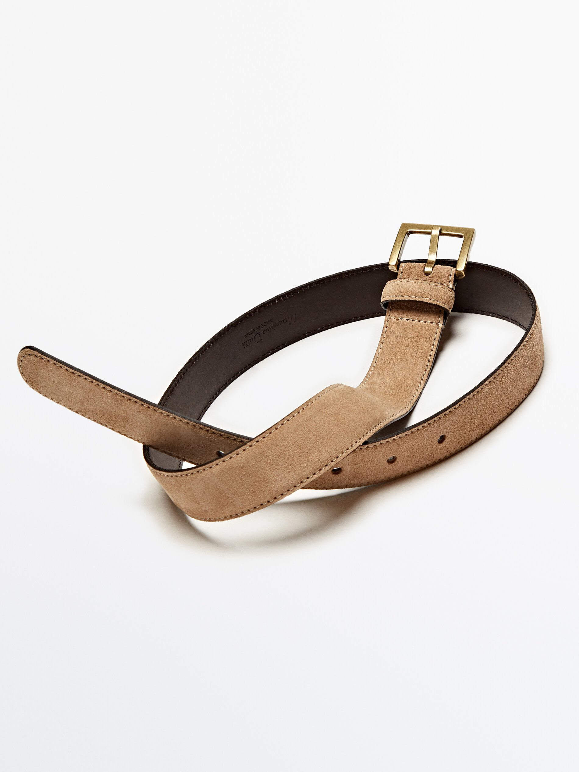 Cinturón serraje pespuntes - ARENA