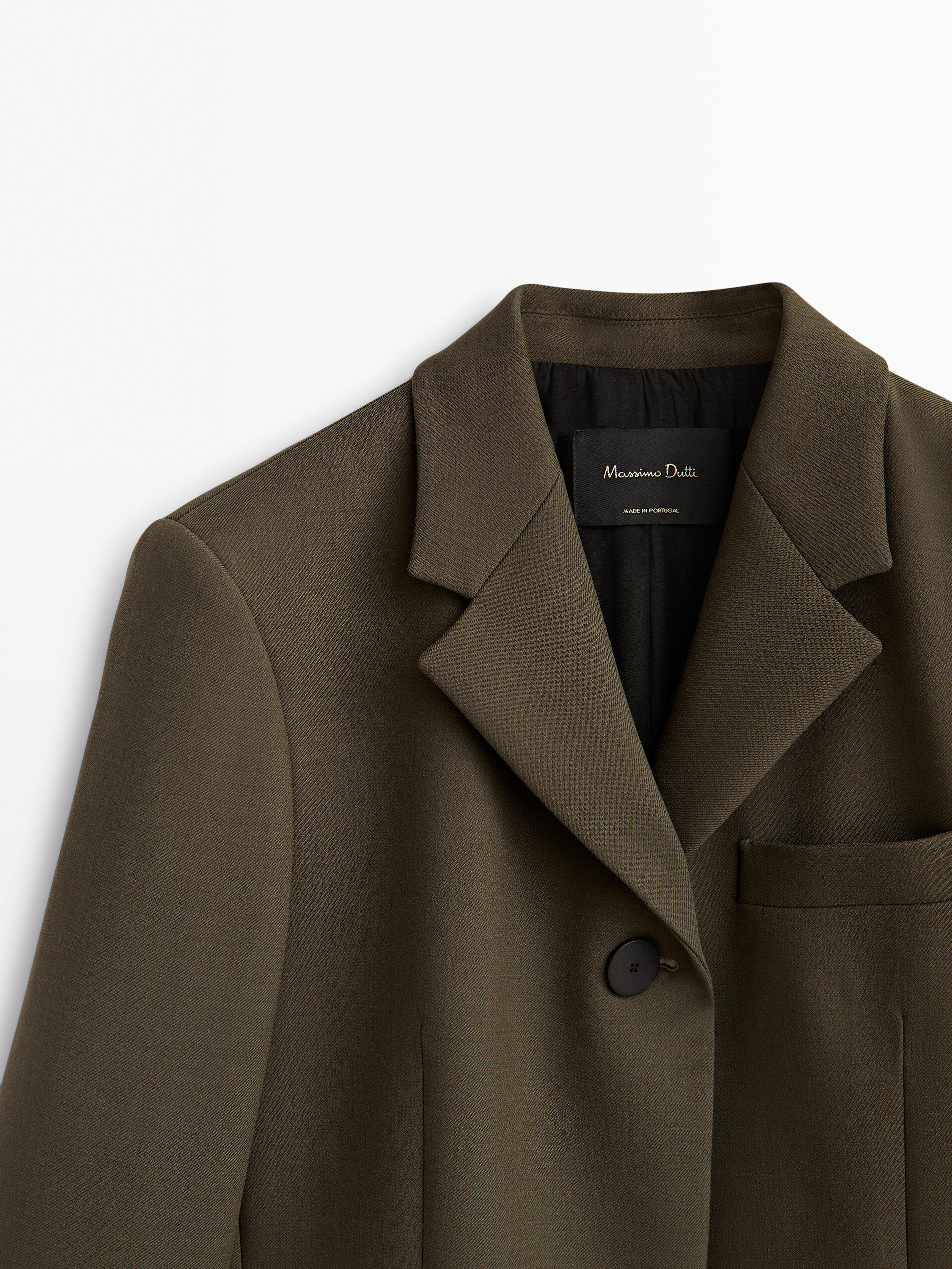 Americana traje botón alto - KAKI