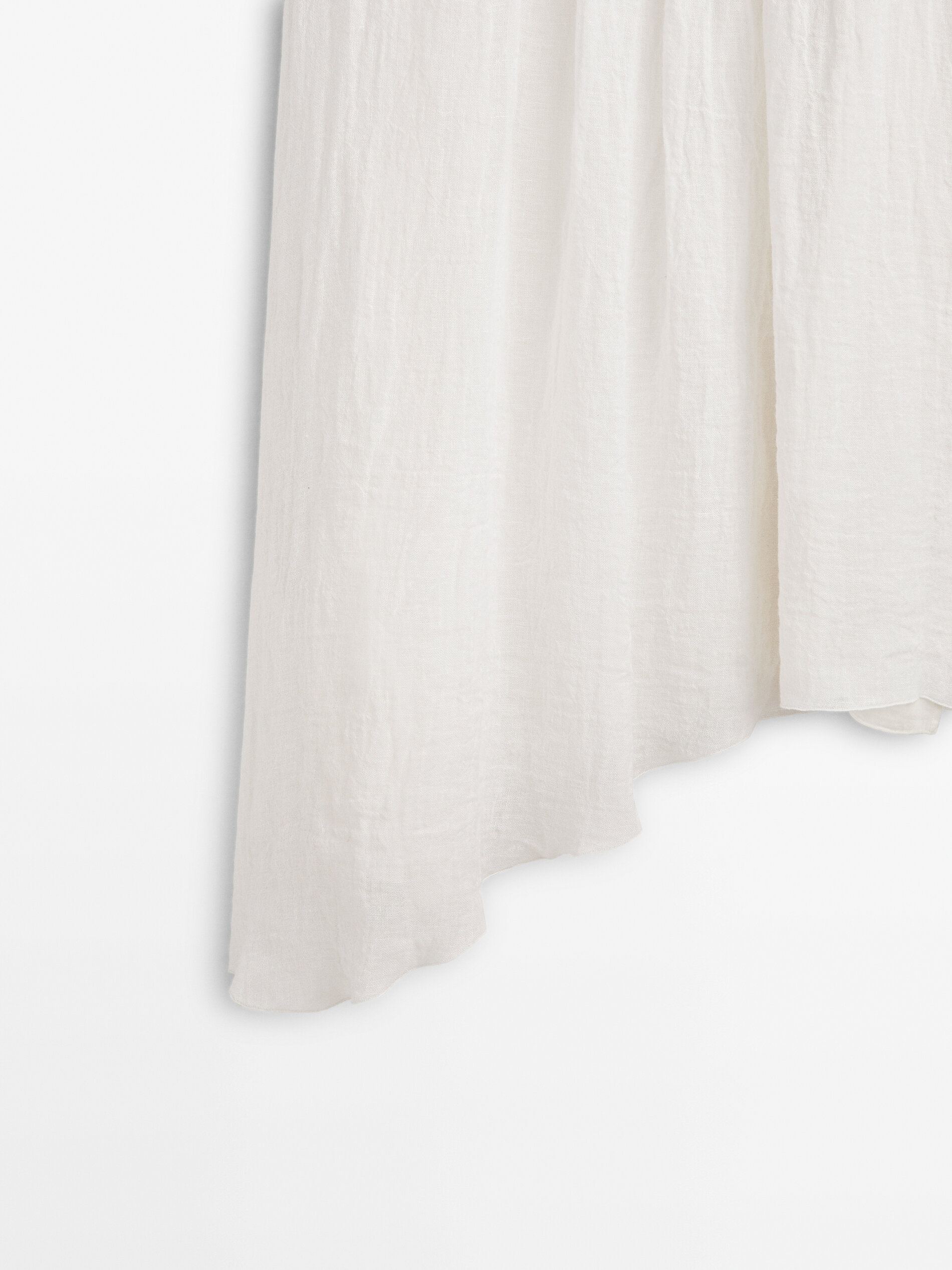 Falda de picos gofrada Limited edition - BLANCO