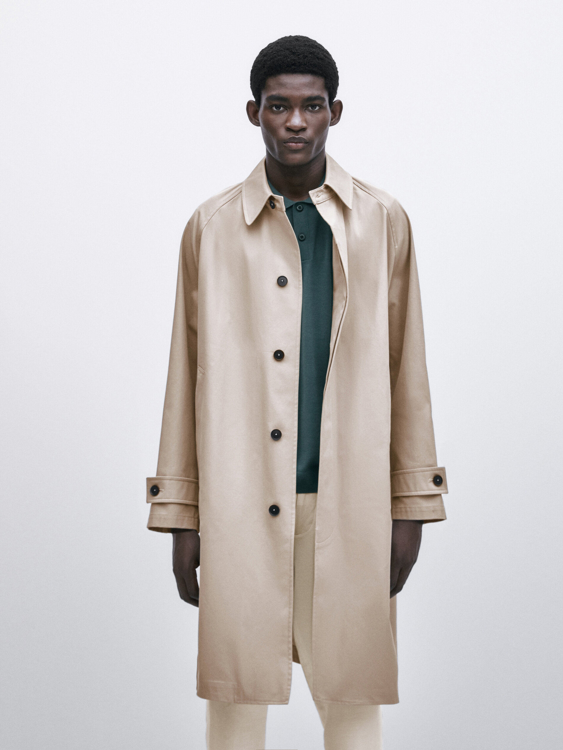 Chaqueta trench algodón volumen -Studio - ARENA