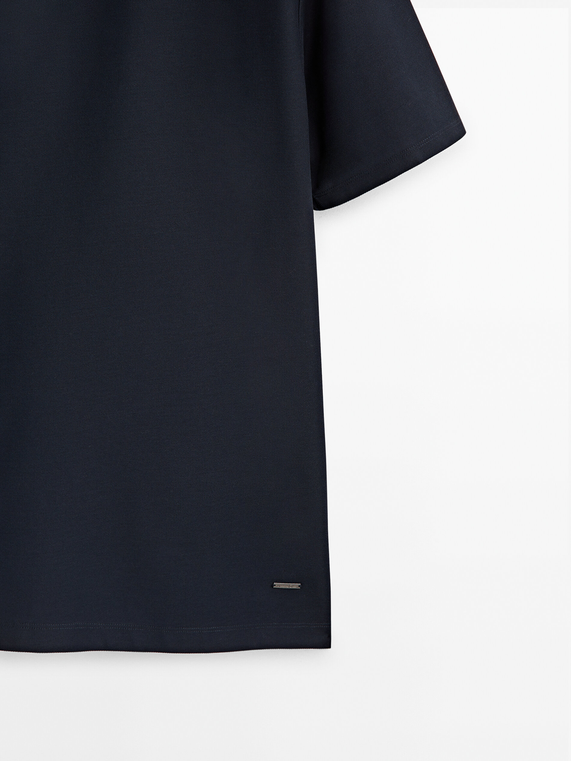 Polo manga corta algodón microsarga - AZUL MARINO