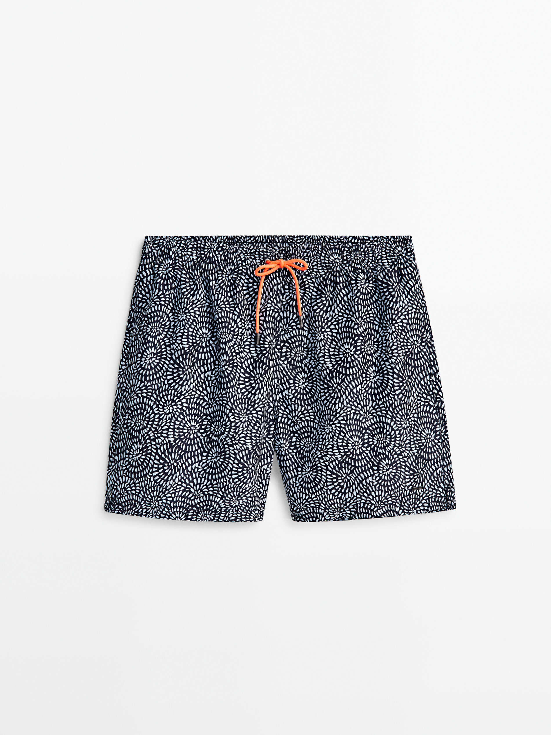 Bañador estampado espiral - AZUL MARINO