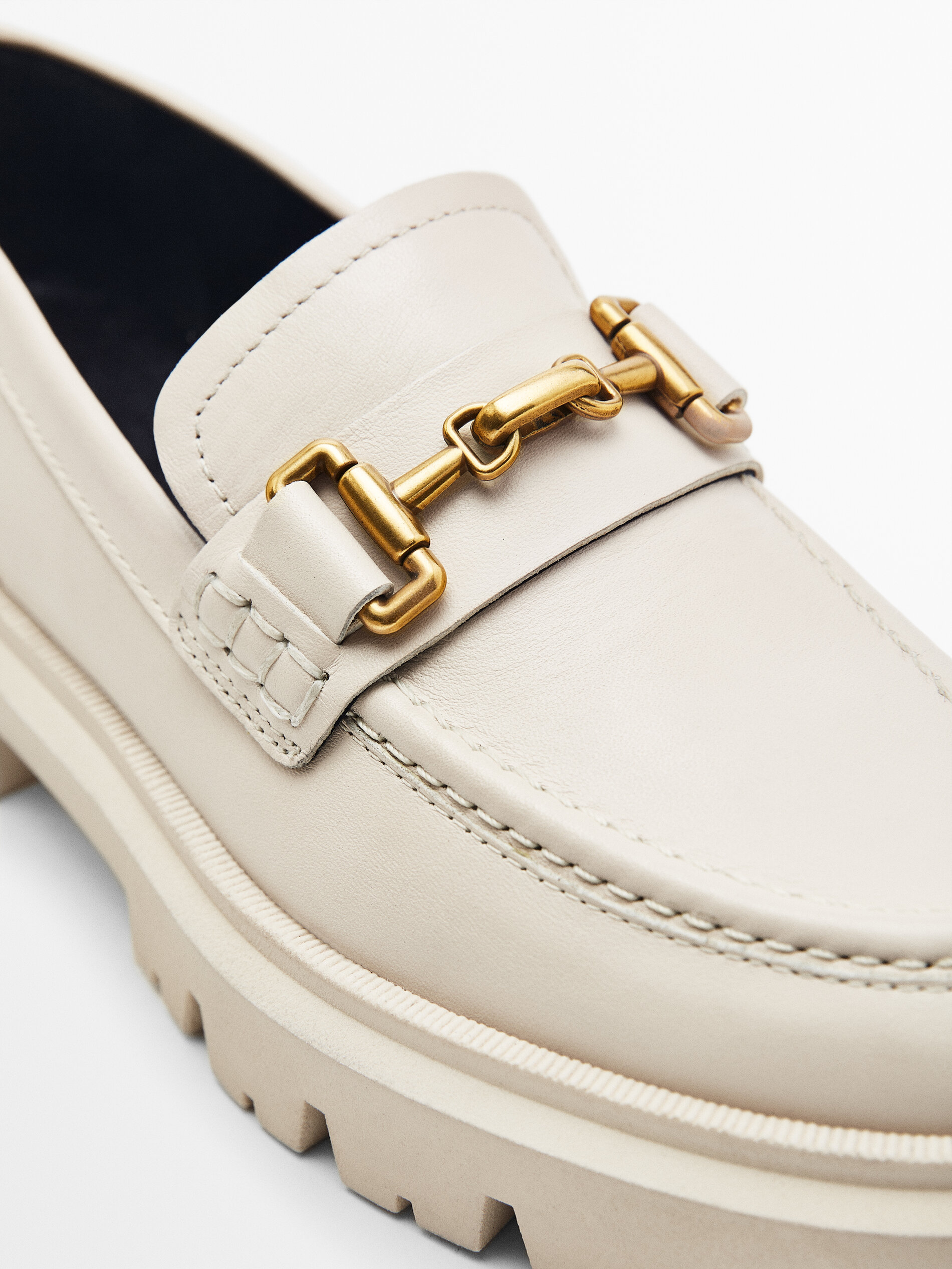 Mocasín piel super track - CRUDO