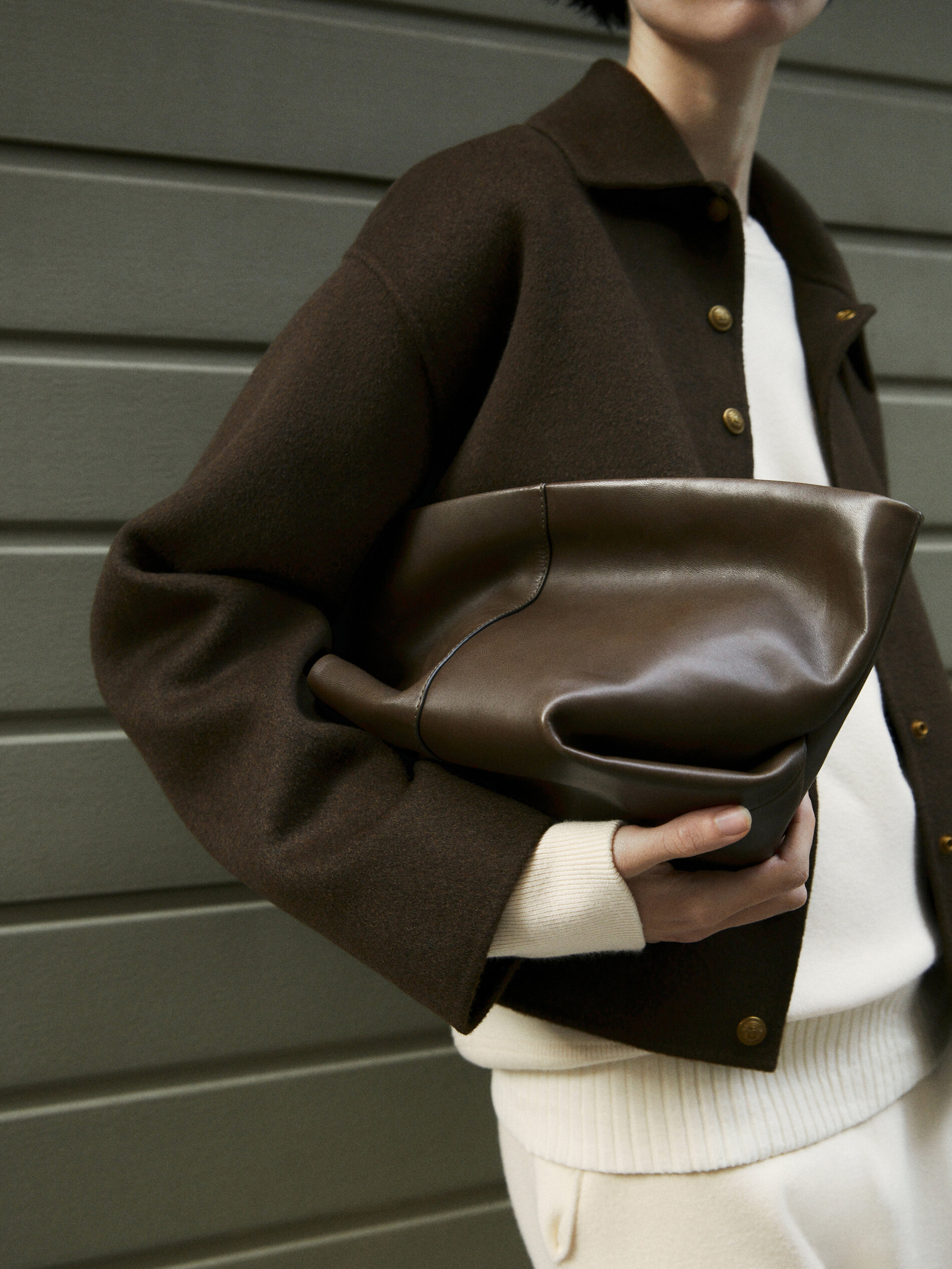 Jersey punto cuello redondo - CRUDO