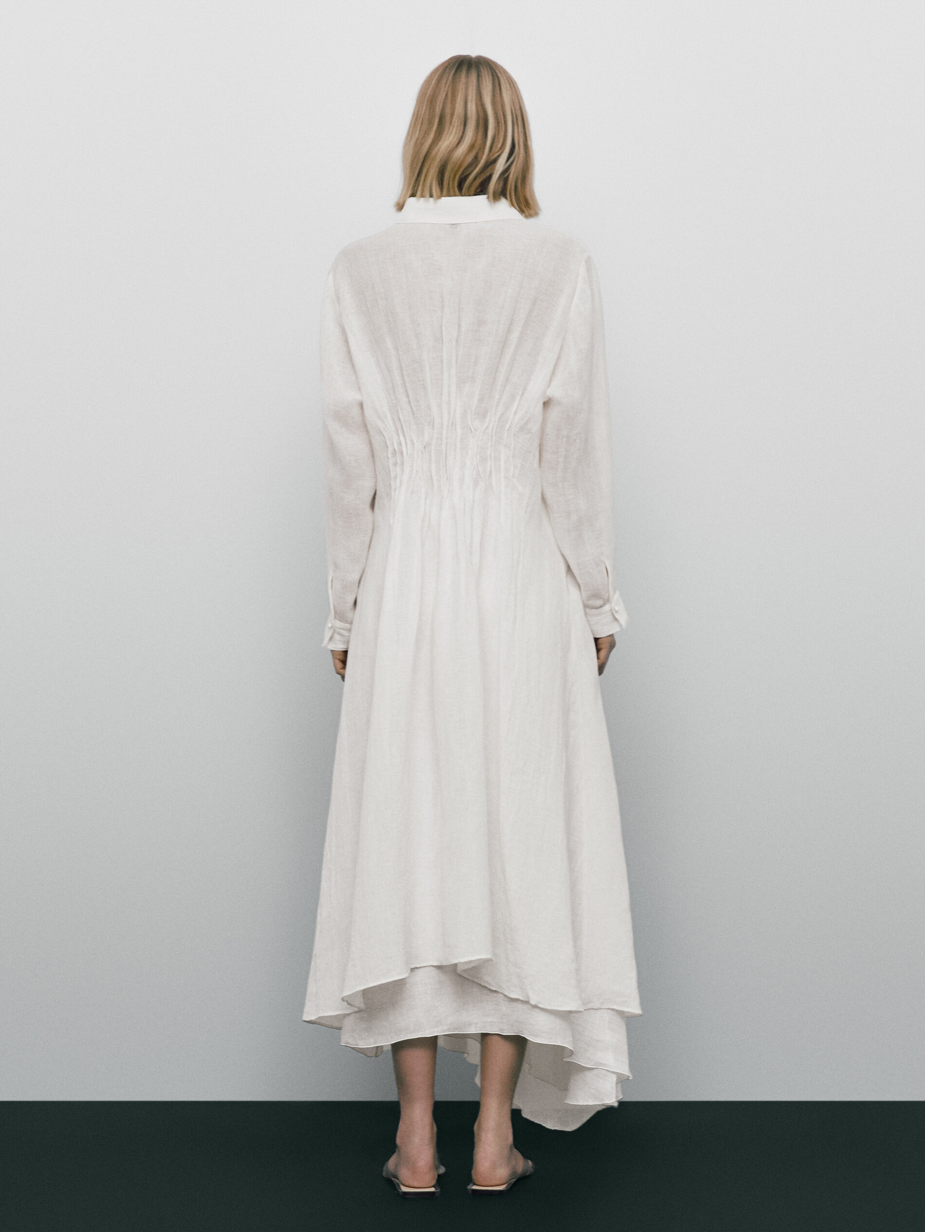 Blusón pliegues Limited Edition - CRUDO