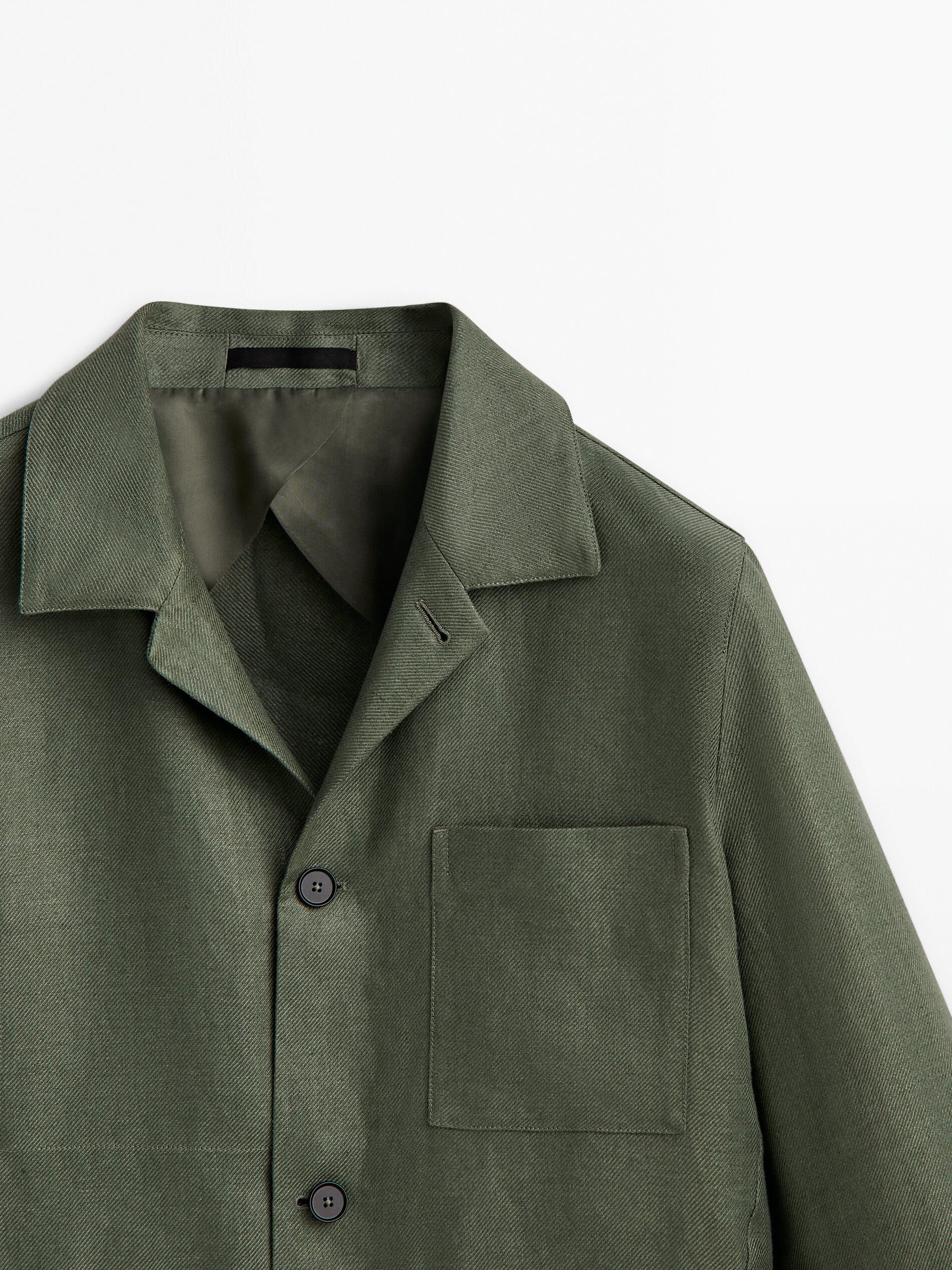 Sobrecamisa 100% lino bolsillos -Studio - 0-560