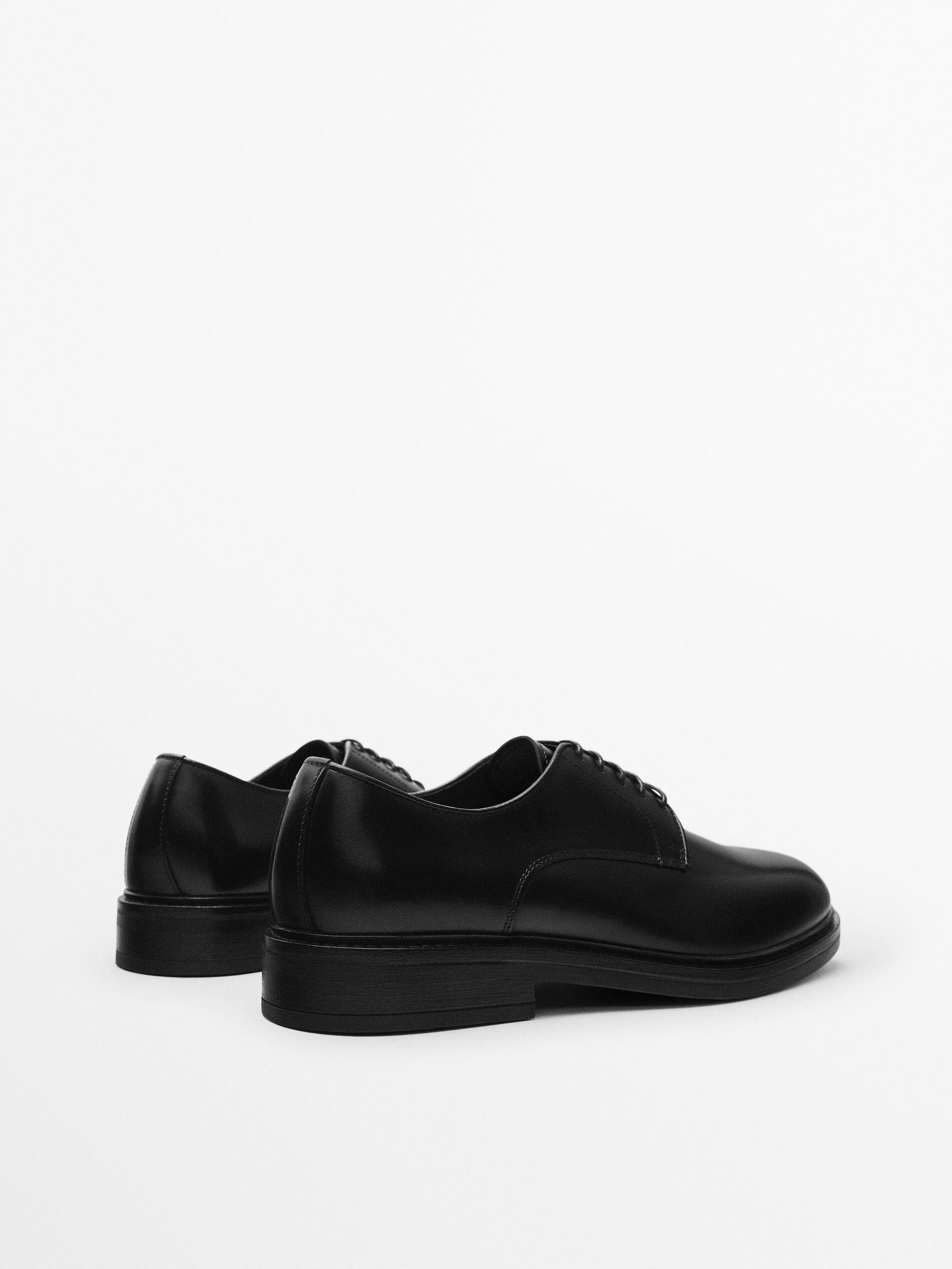 Zapato derby piel negro - NEGRO