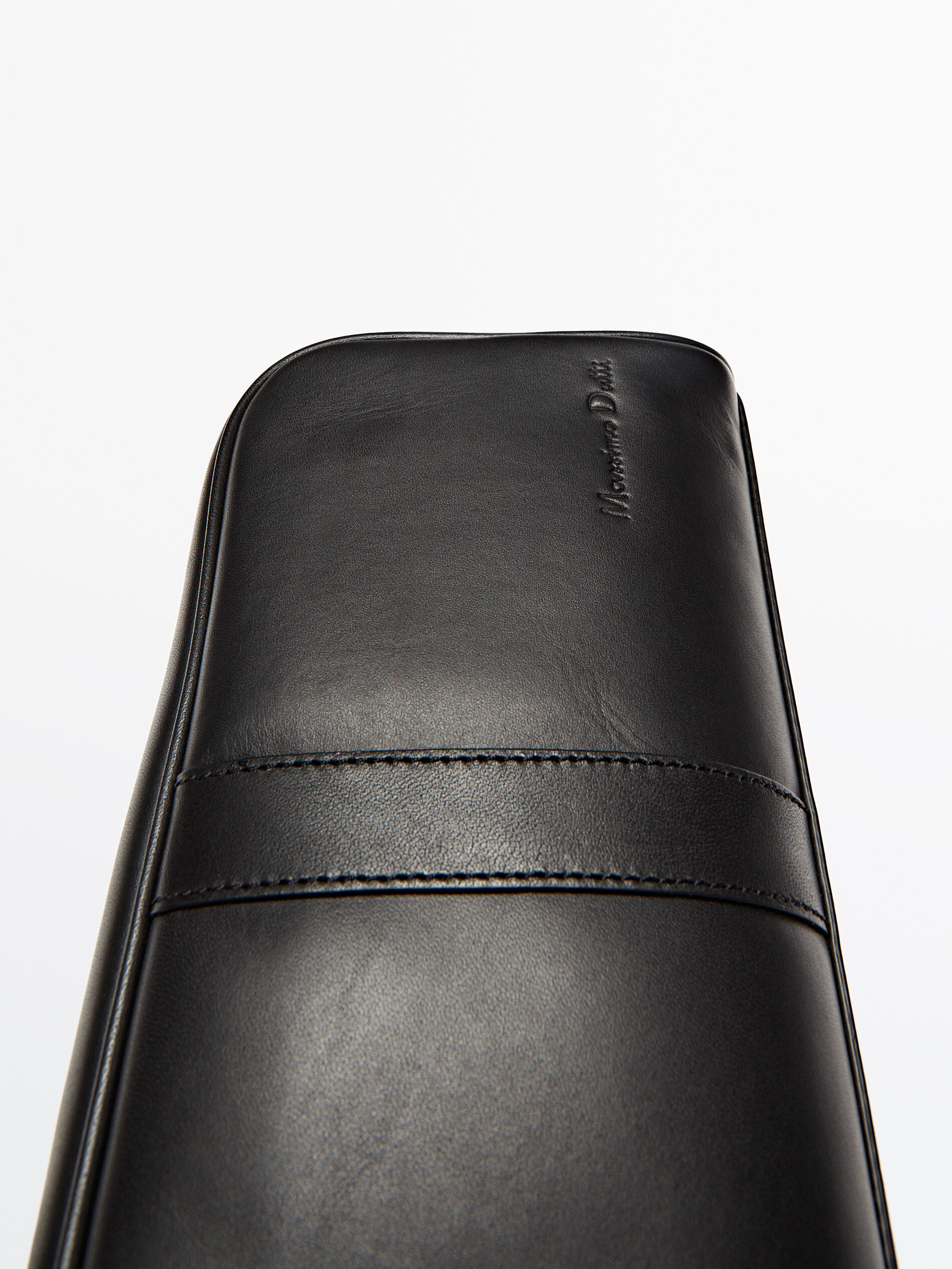 Neceser piel cremallera - NEGRO