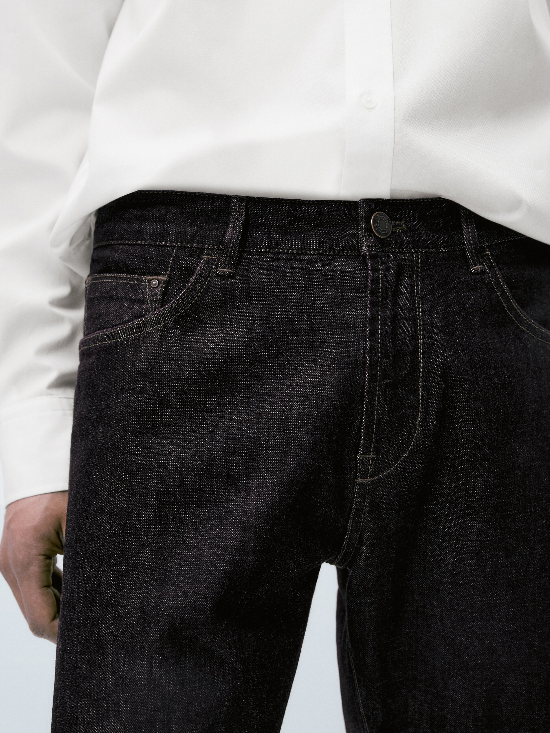Pantalón vaquero selvedge tapered fit - INDIGO